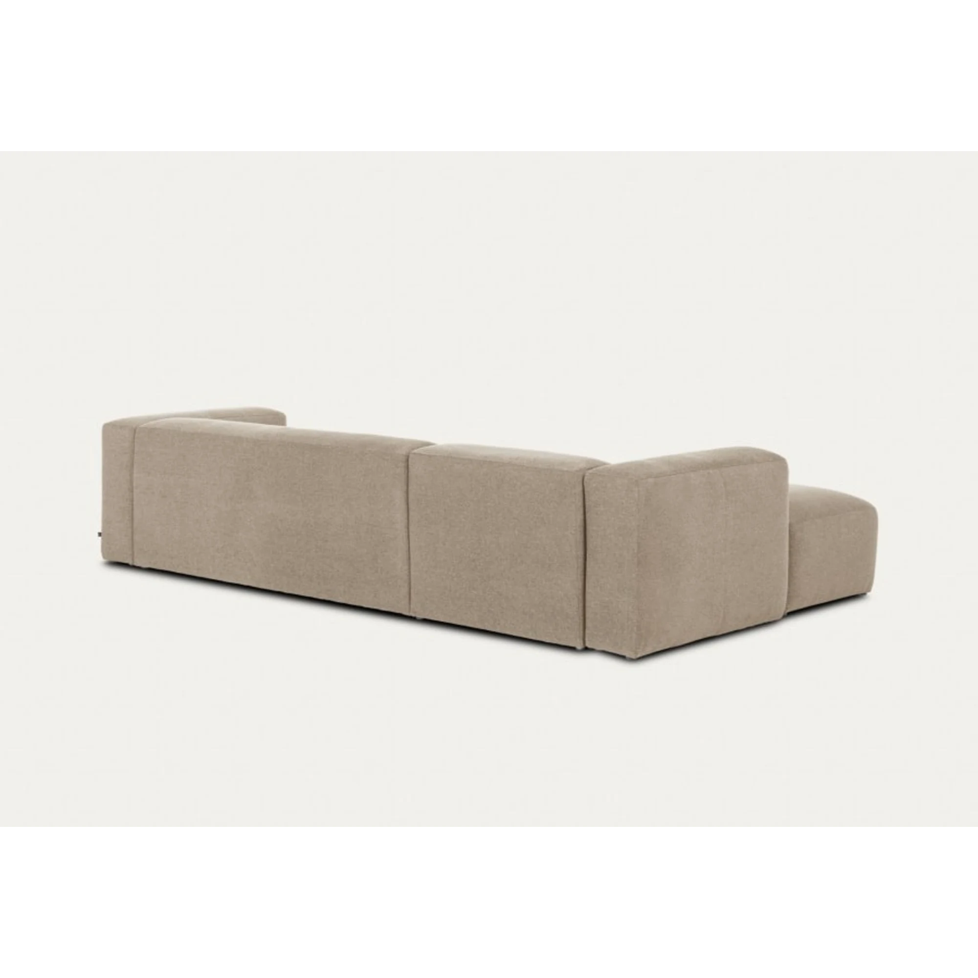 Kave Home Blok 4-Seat Modular Sofa with Left Chaise, Beige