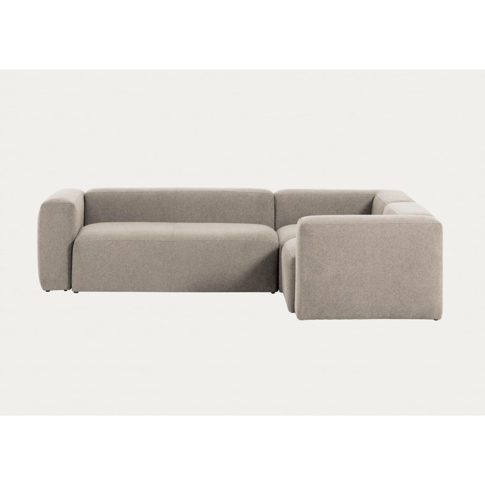 Kave Home Blok 3-Seat Corner Sofa, Beige