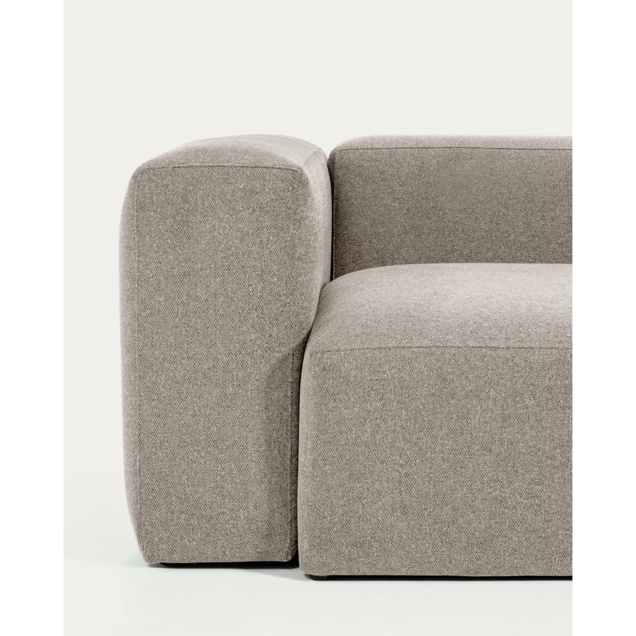 Kave Home Blok 3-Seat Corner Sofa, Beige