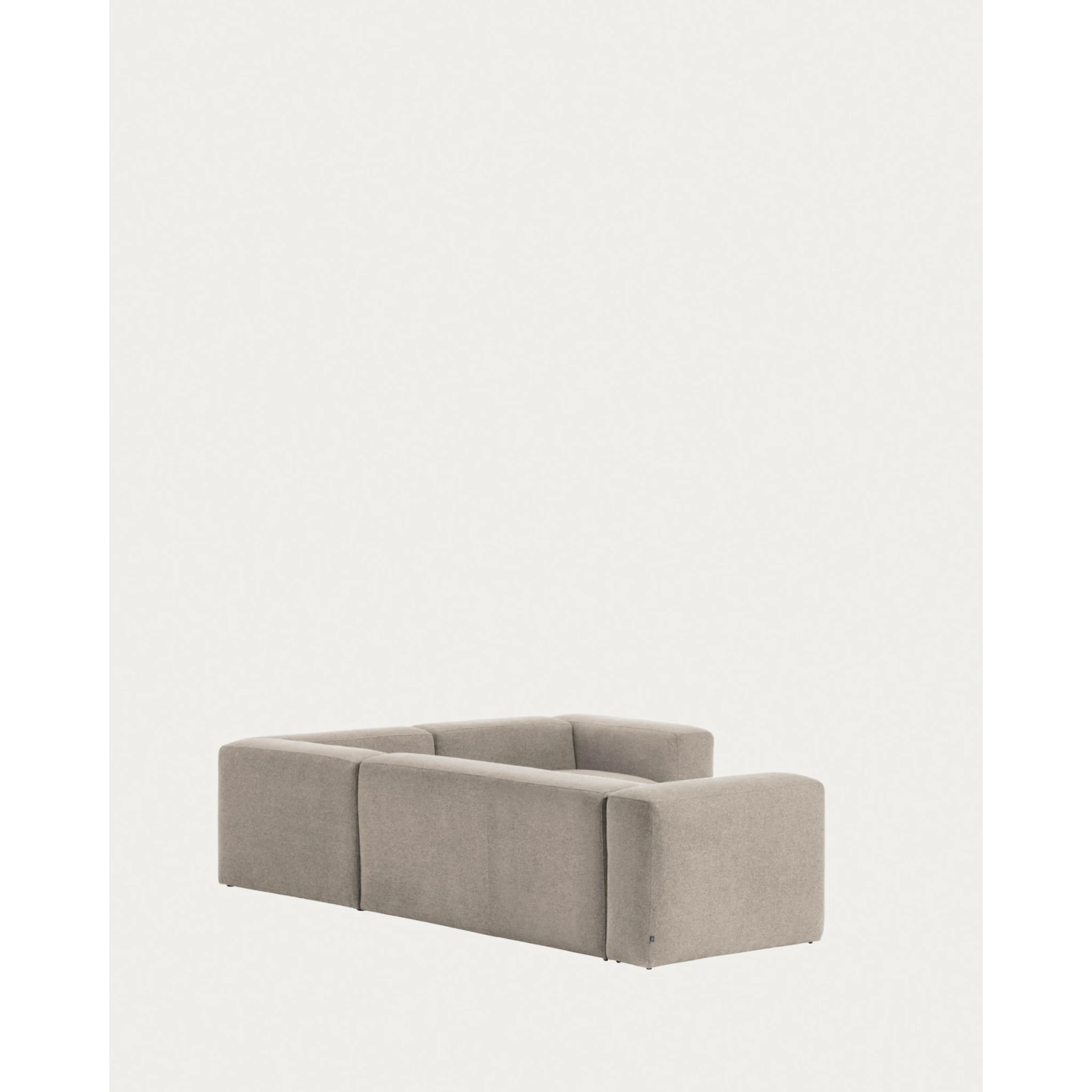 Kave Home Blok 3-Seat Corner Sofa, Beige