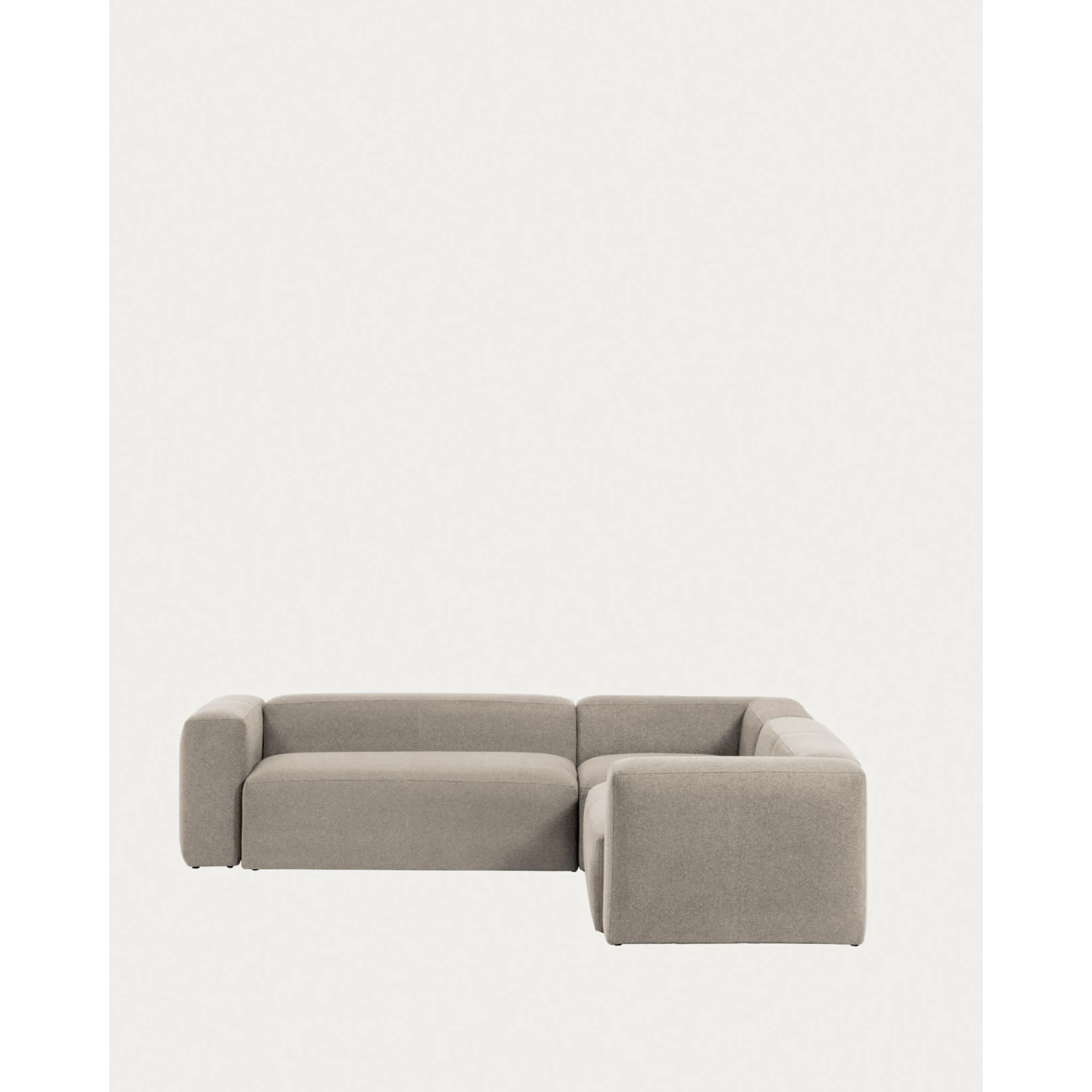 Kave Home Blok 4-Seat Corner Sofa, 290x290cm, Beige