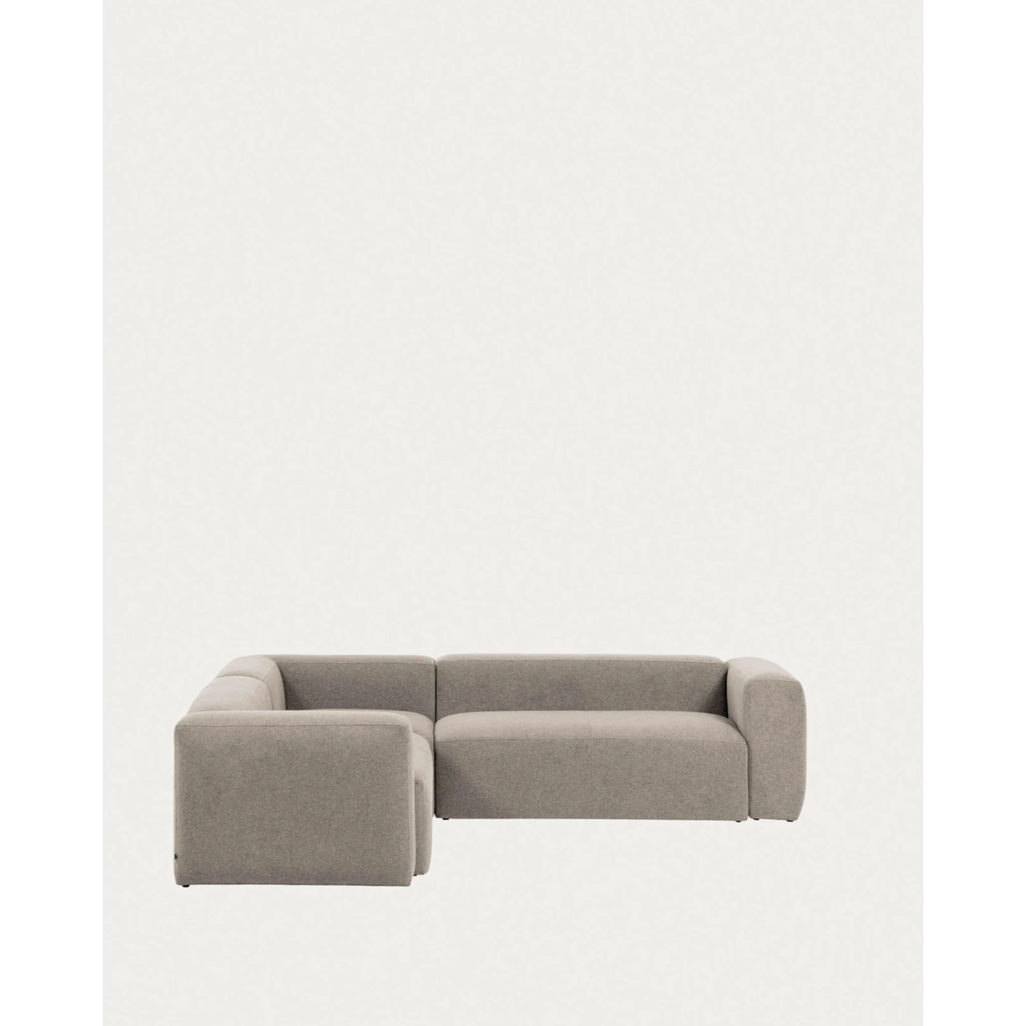 Kave Home Blok 4-Seat Corner Sofa, 290x290cm, Beige