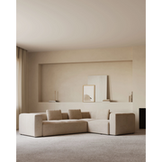 Kave Home Blok 4-Seat Corner Sofa, 320x230cm, Beige