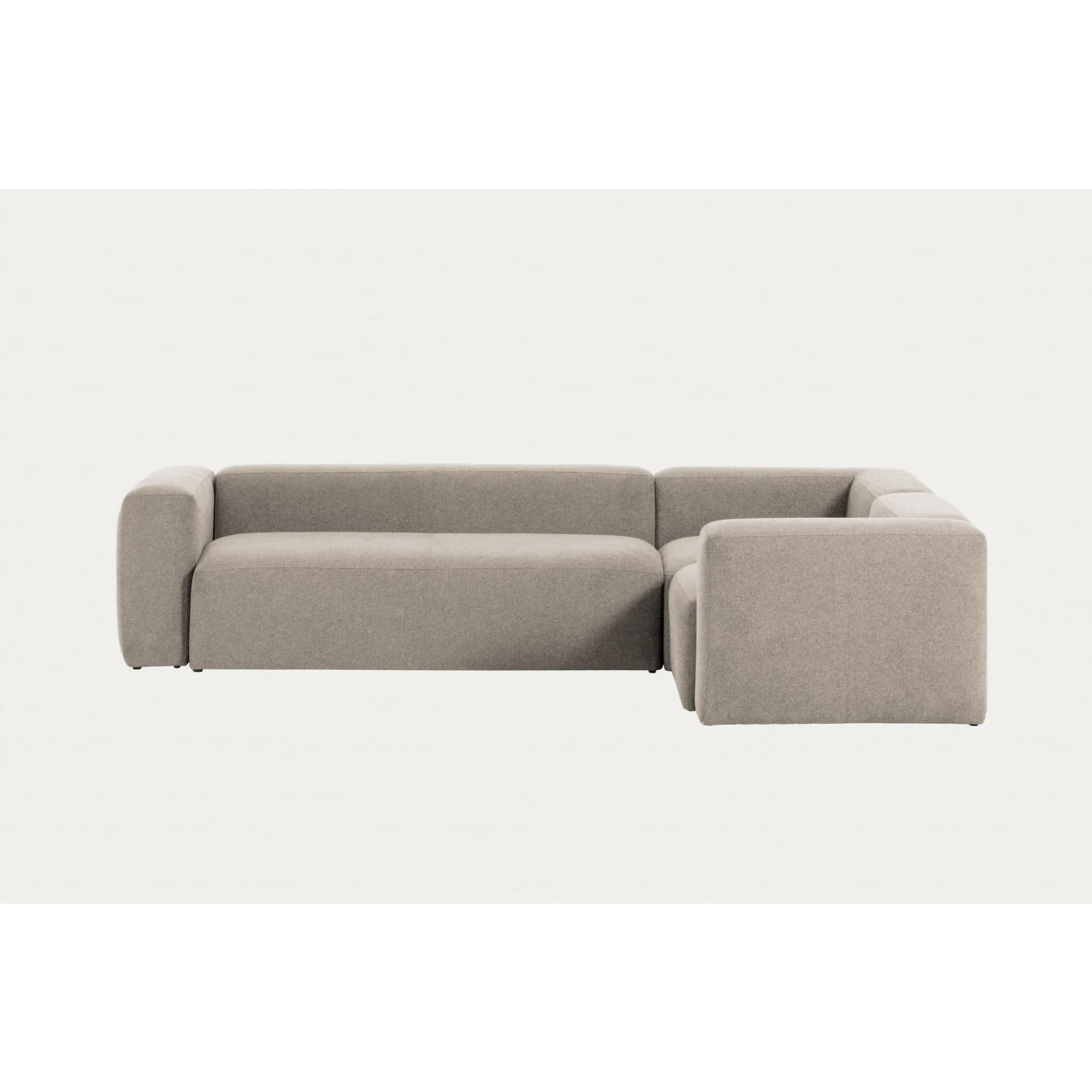 Kave Home Blok 4-Seat Corner Sofa, 320x230cm, Beige