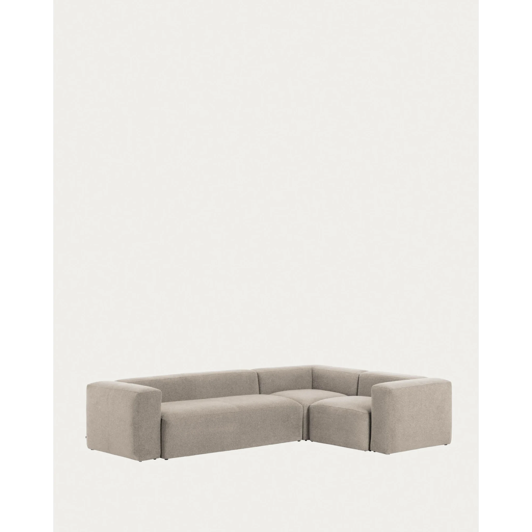 Kave Home Blok 4-Seat Corner Sofa, 320x230cm, Beige