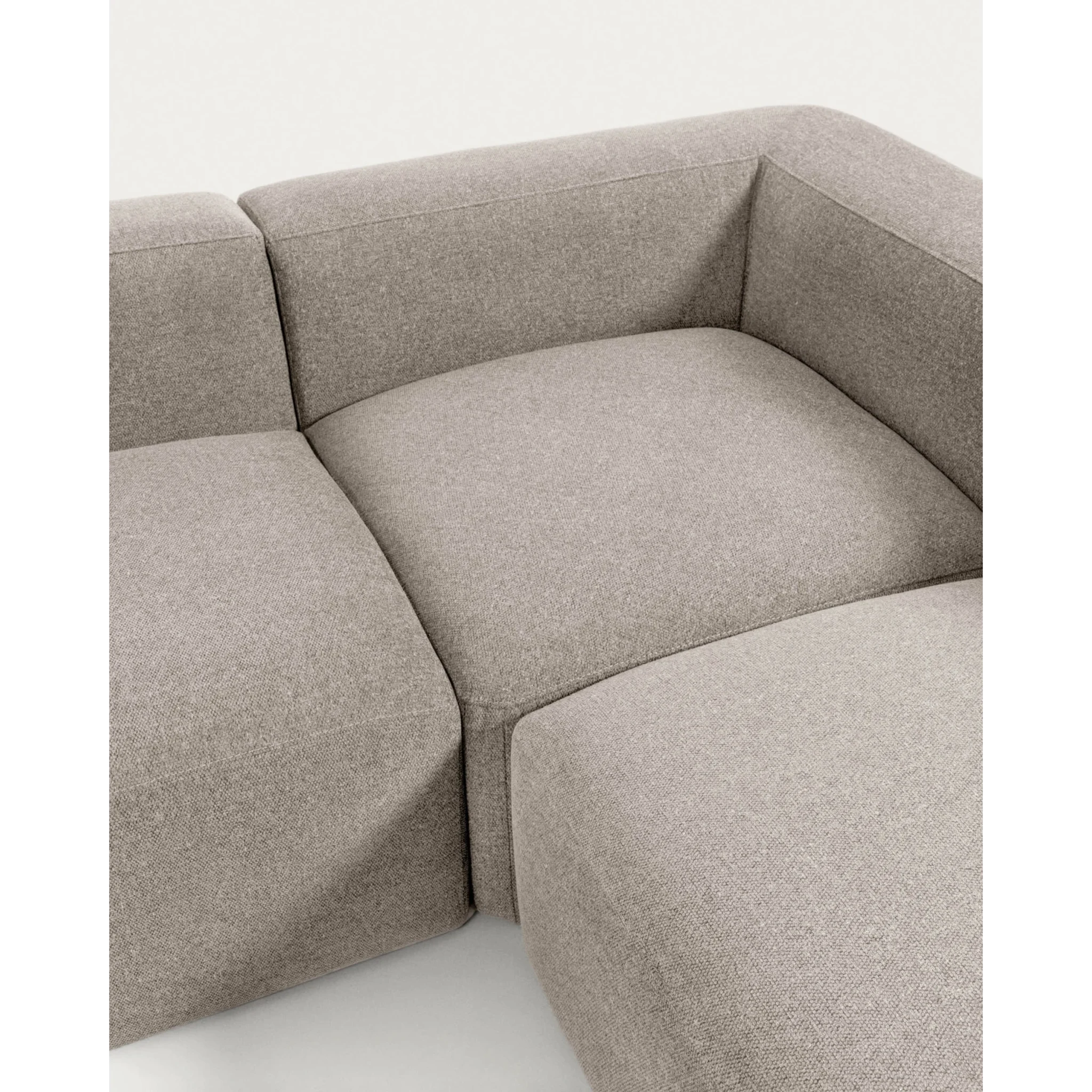 Kave Home Blok 4-Seat Corner Sofa, 320x230cm, Beige