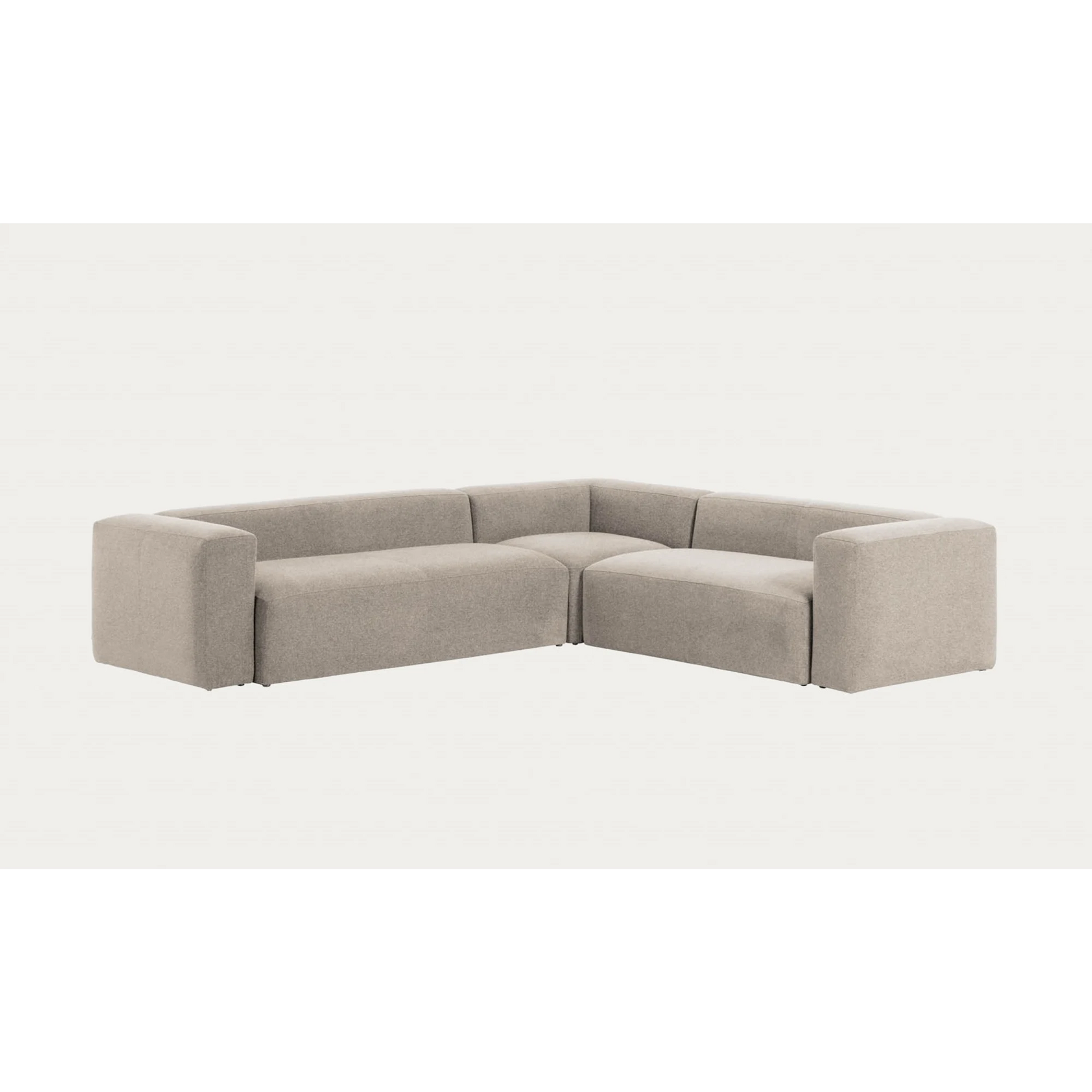 Kave Home Blok 5-Seat Corner Sofa, Beige
