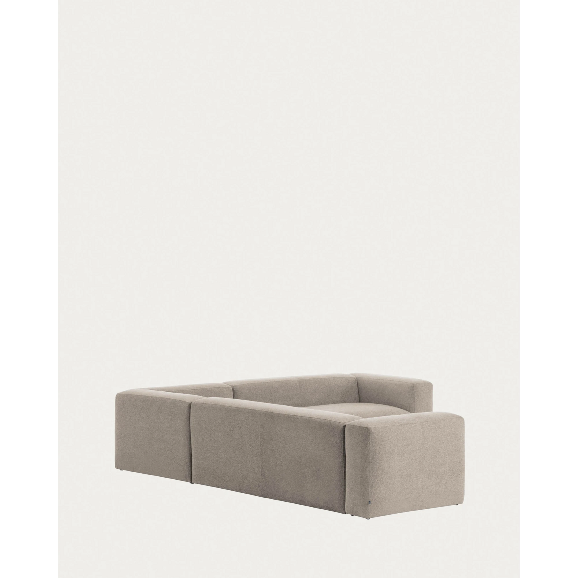Kave Home Blok 5-Seat Corner Sofa, Beige