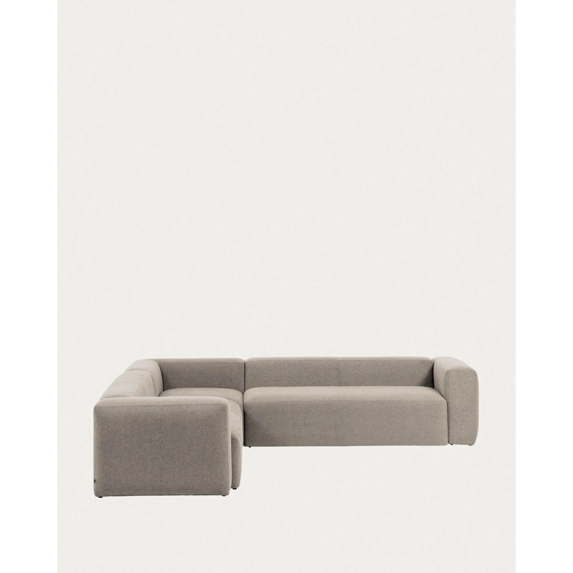 Kave Home Blok 6-Seat Corner Sofa, Beige