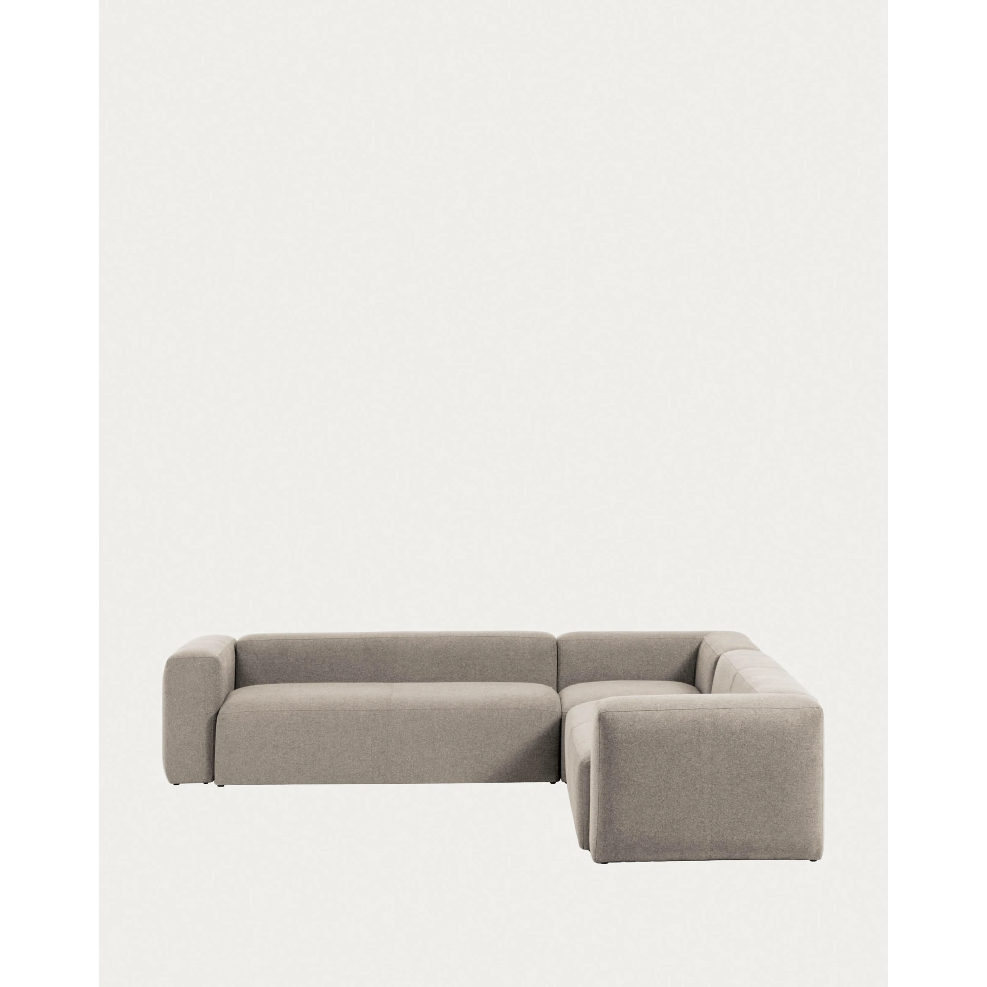 Kave Home Blok 6-Seat Corner Sofa, Beige