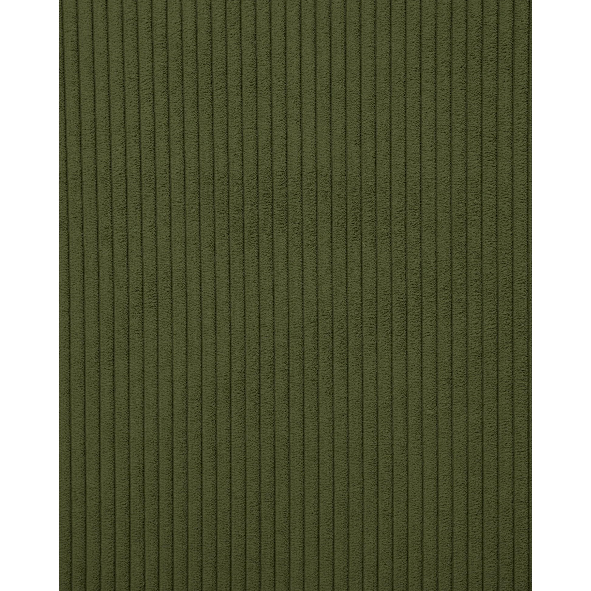 Kave Home Blok 4-Seat Corner Sofa, Corduroy, 320x230cm, Green