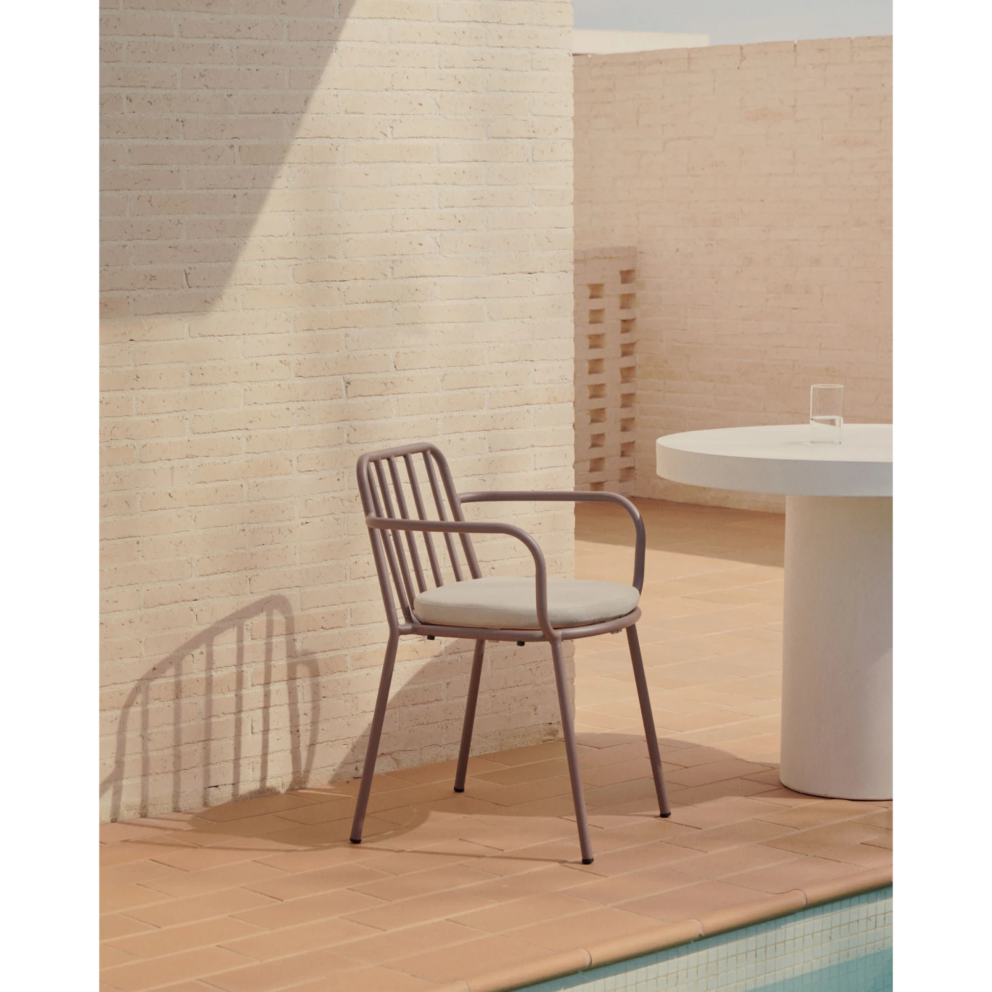 Kave Home Bramant Dining Chair, Mauve, Set of 4