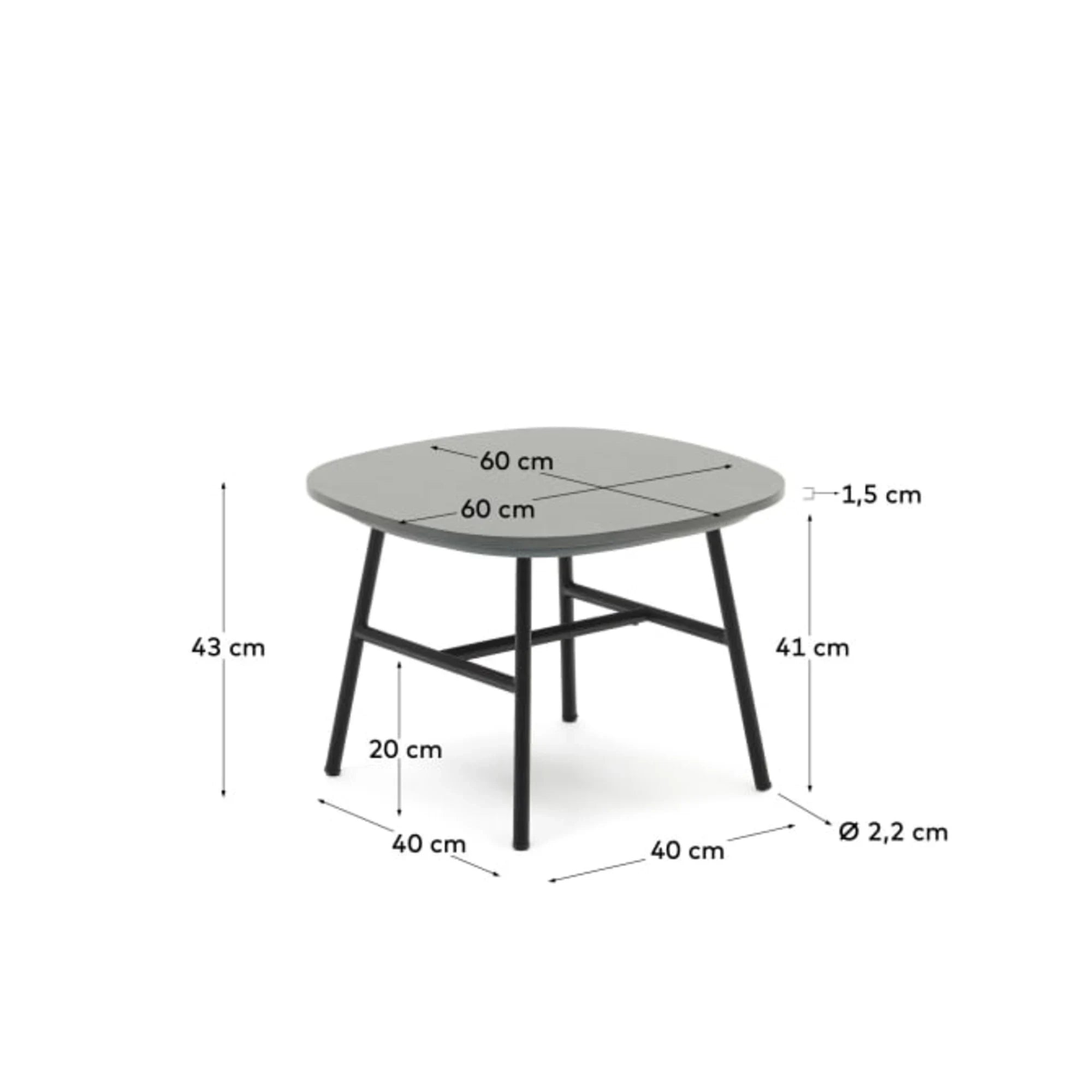 Kave Home Bramant Side Table, Black