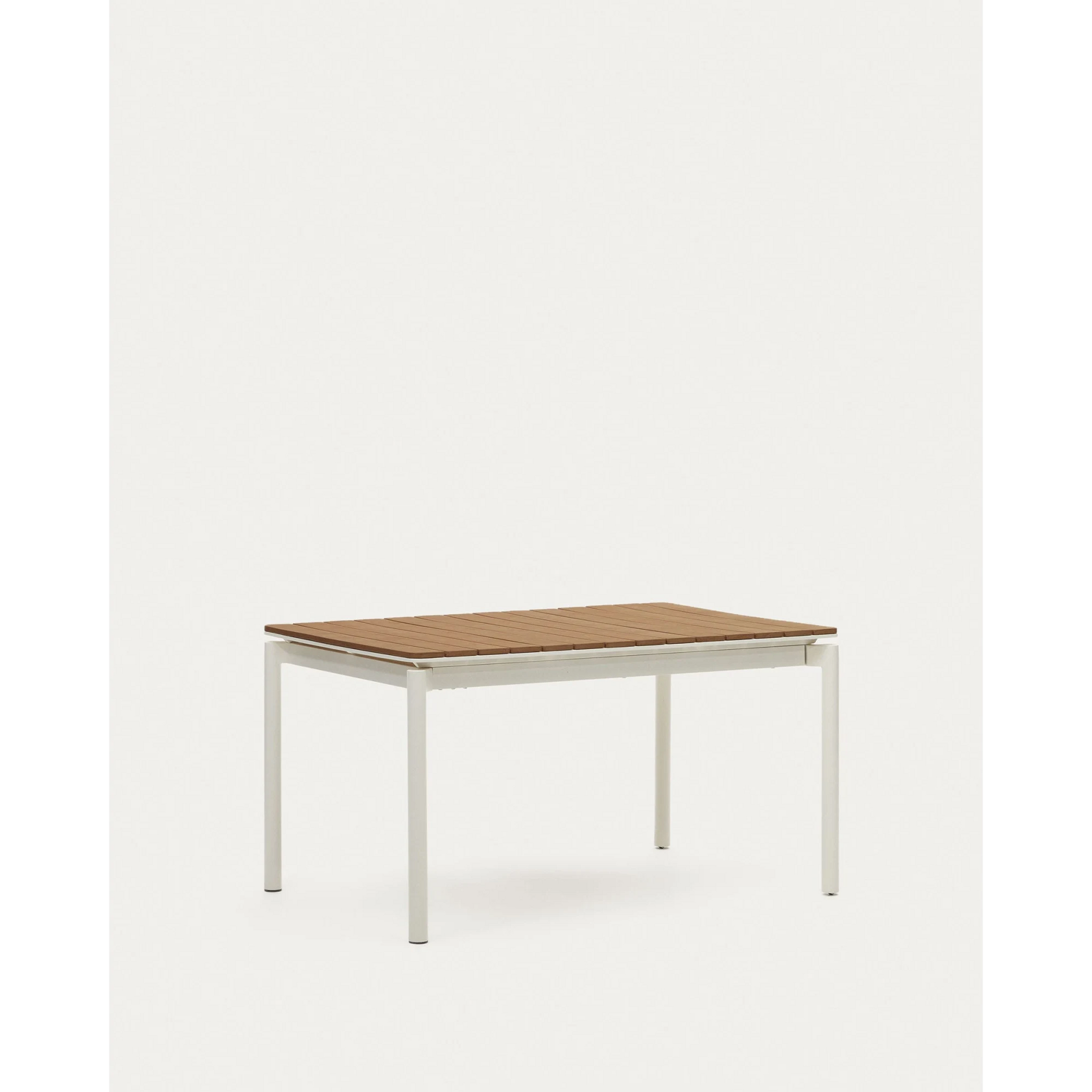 Kave Home Canyelles Dining Extendable Table, 140cm, White