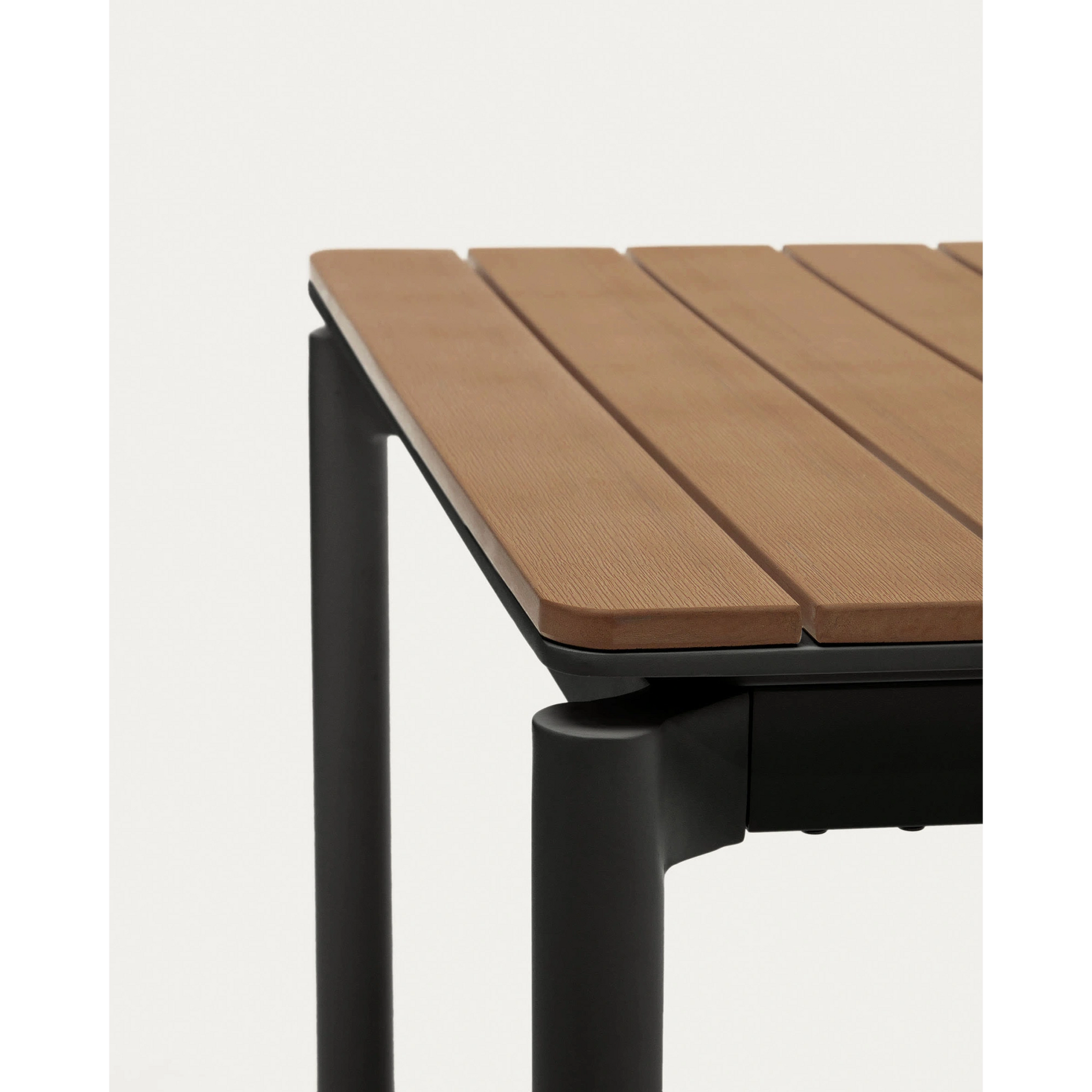 Kave Home Canyelles Dining Extendable Table, 140cm, Black