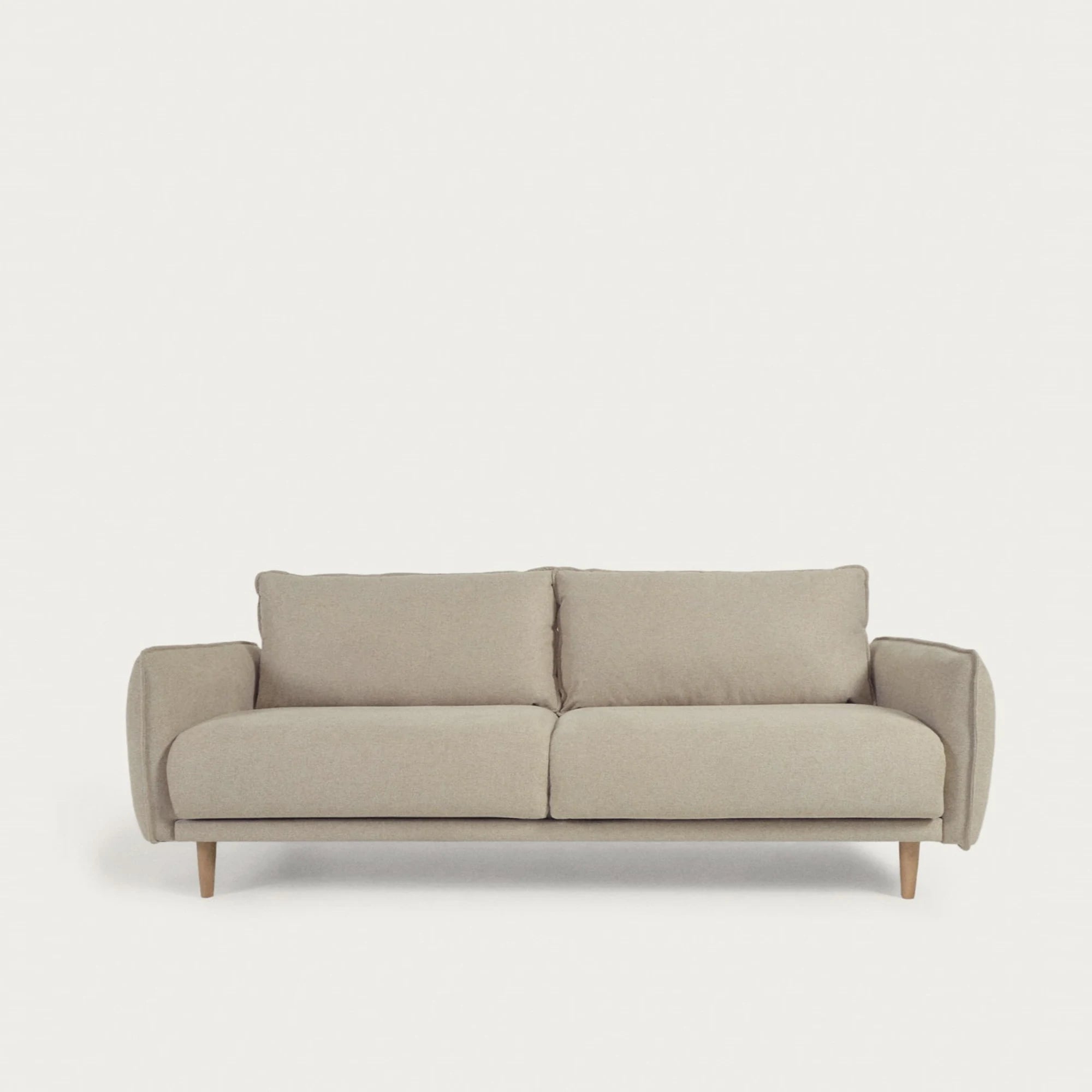 Kave Home Carlota 3-Seat Sofa, Beige