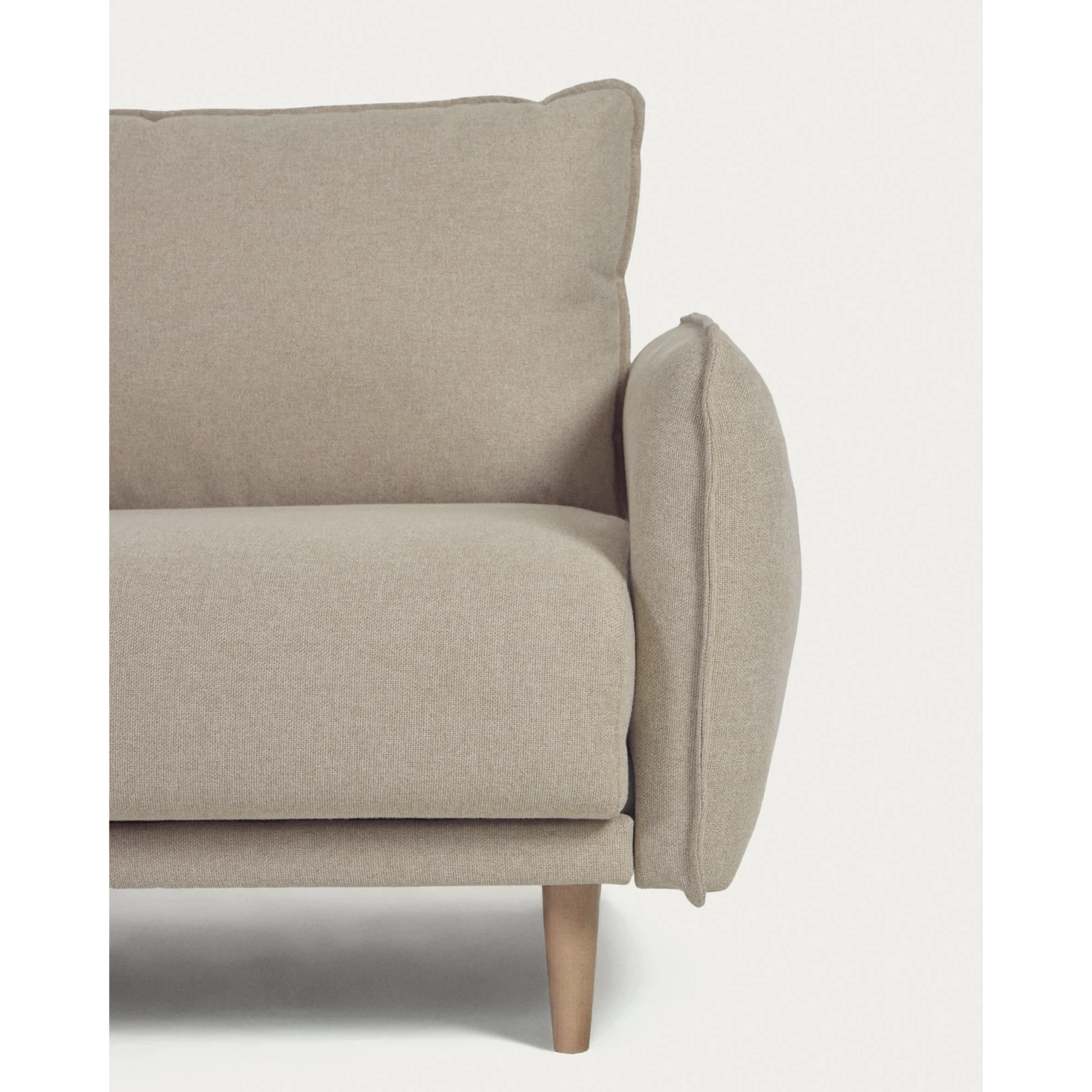 Kave Home Carlota 3-Seat Sofa, Beige