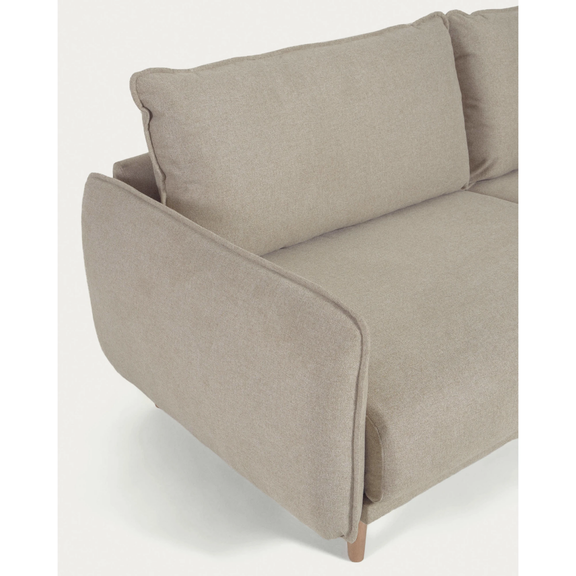 Kave Home Carlota 3-Seat Sofa, Beige
