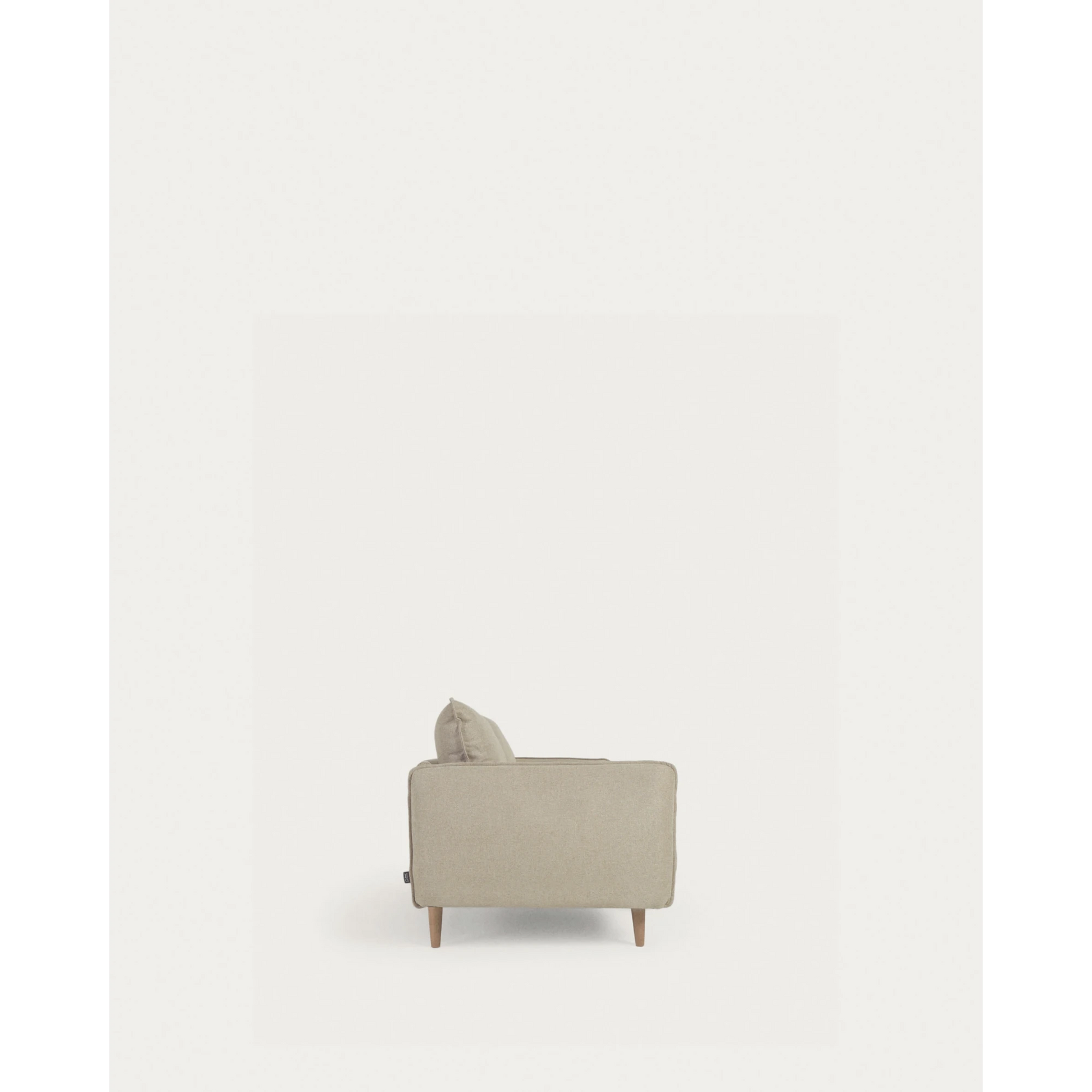 Kave Home Carlota 3-Seat Sofa, Beige