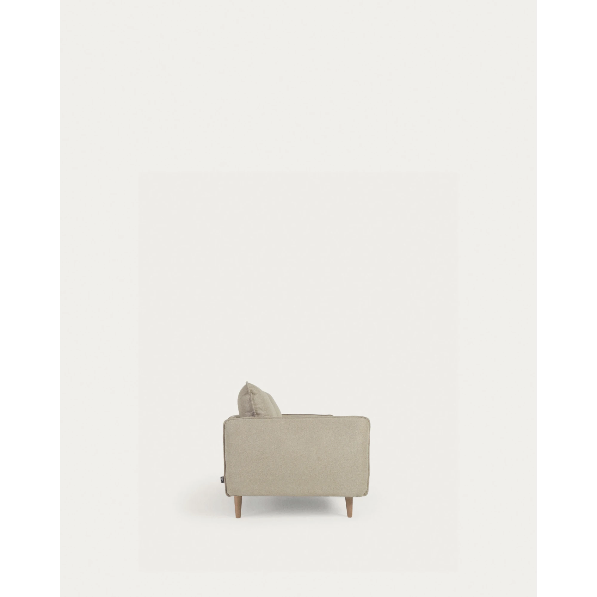 Kave Home Carlota 3-Seat Sofa, Beige