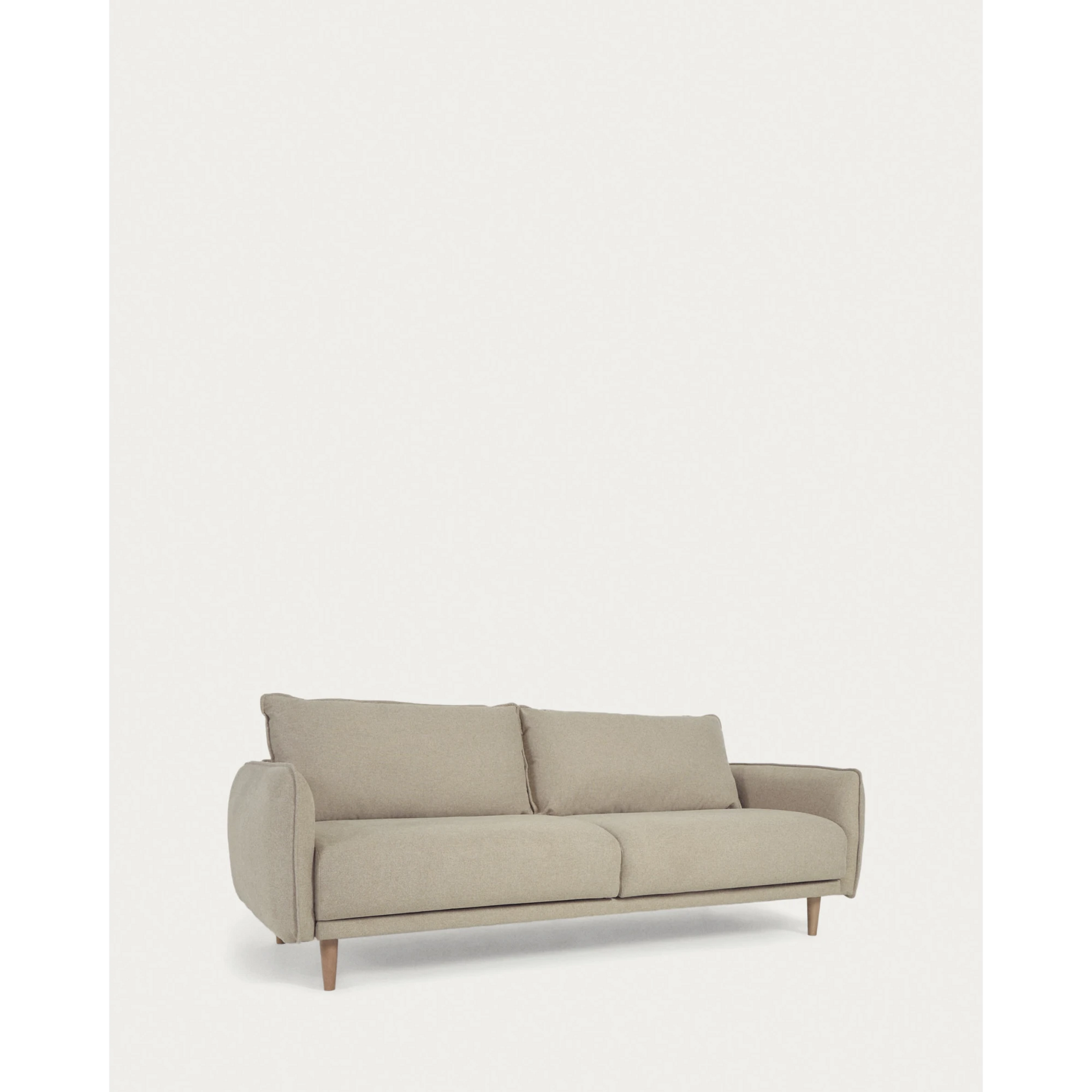 Kave Home Carlota 3-Seat Sofa, Beige