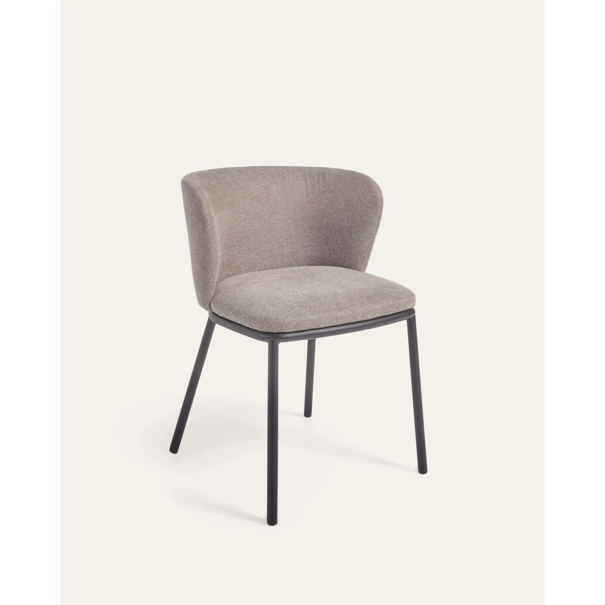 Kave Home Ciselia Chenille Dining Chair, Brown