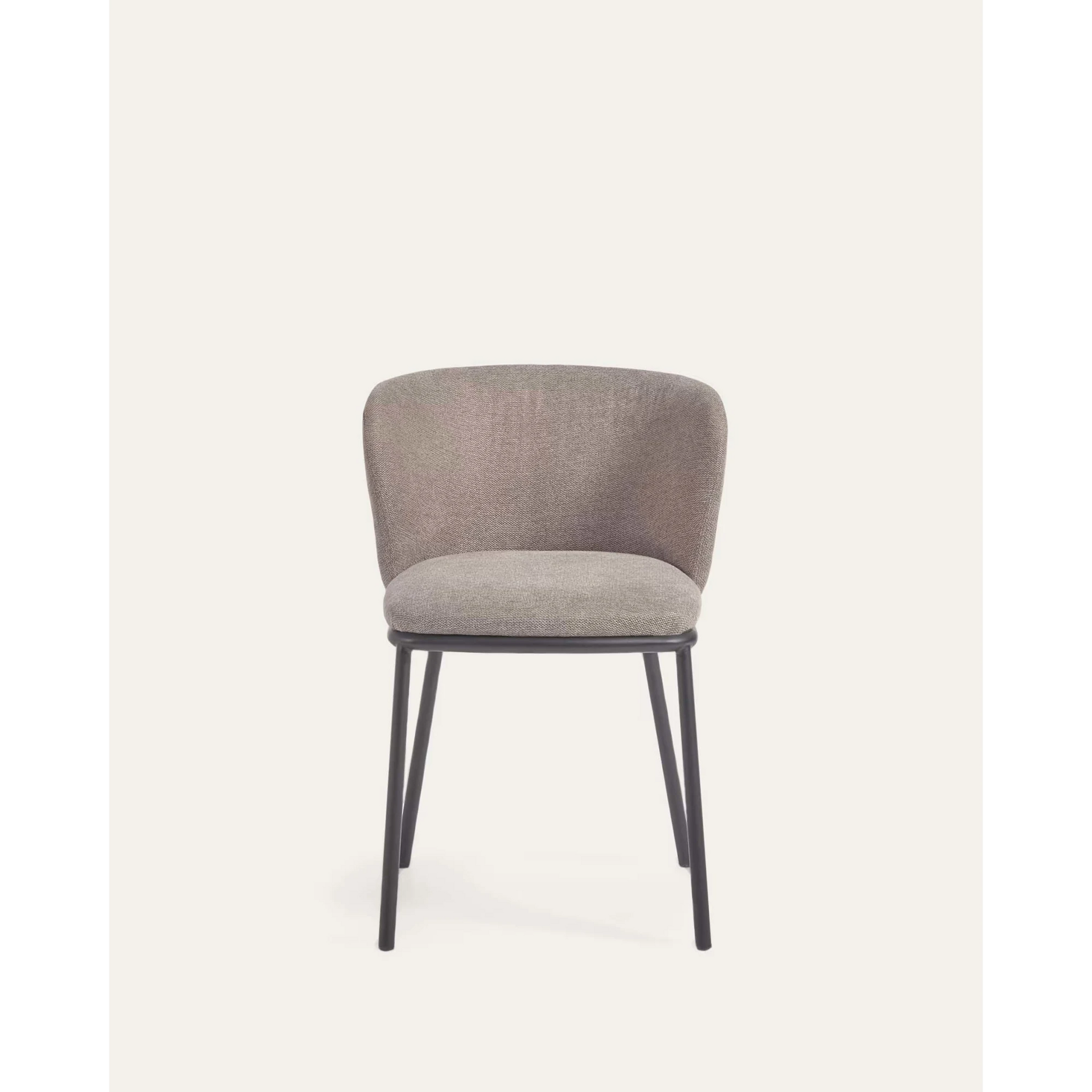 Kave Home Ciselia Chenille Dining Chair, Brown