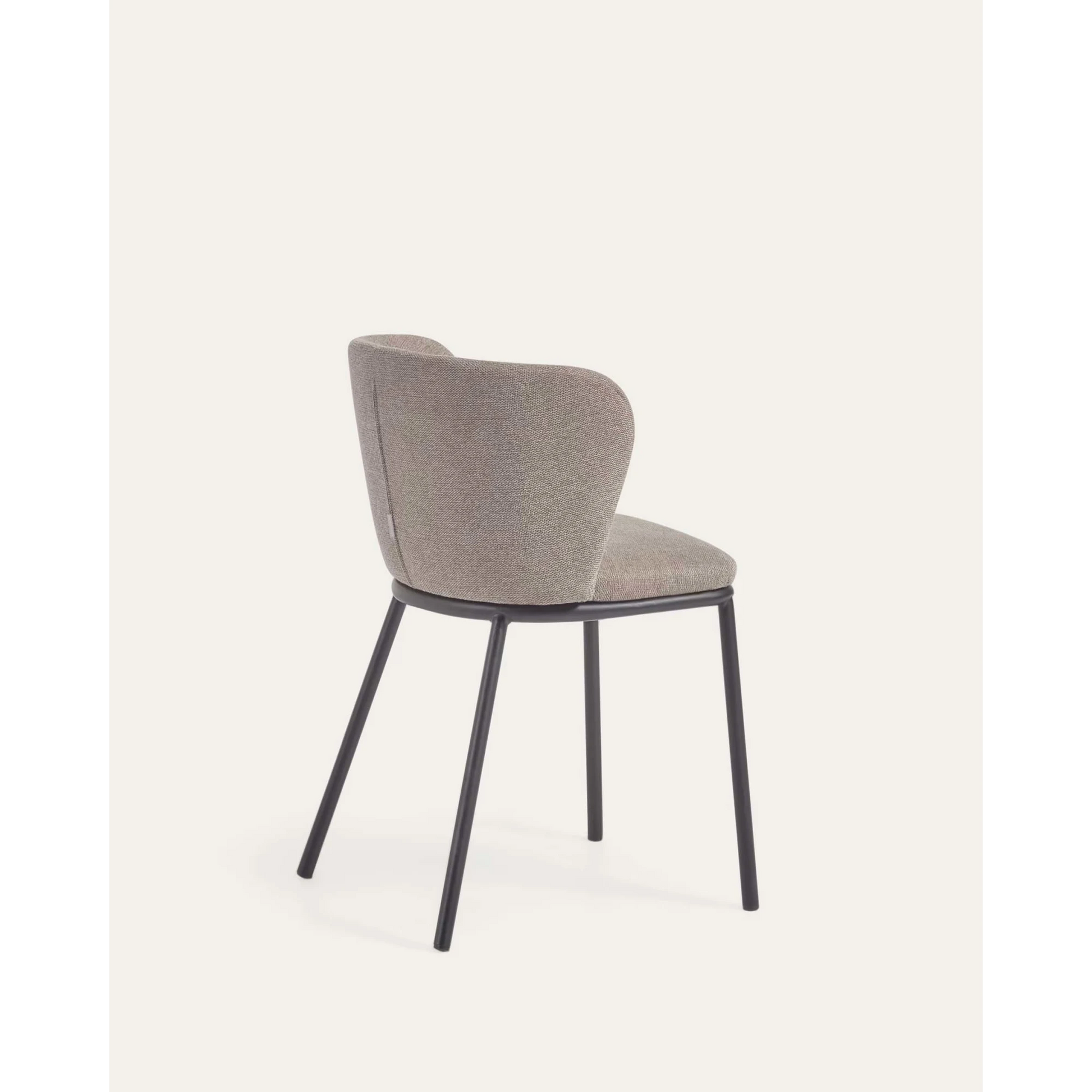Kave Home Ciselia Chenille Dining Chair, Brown