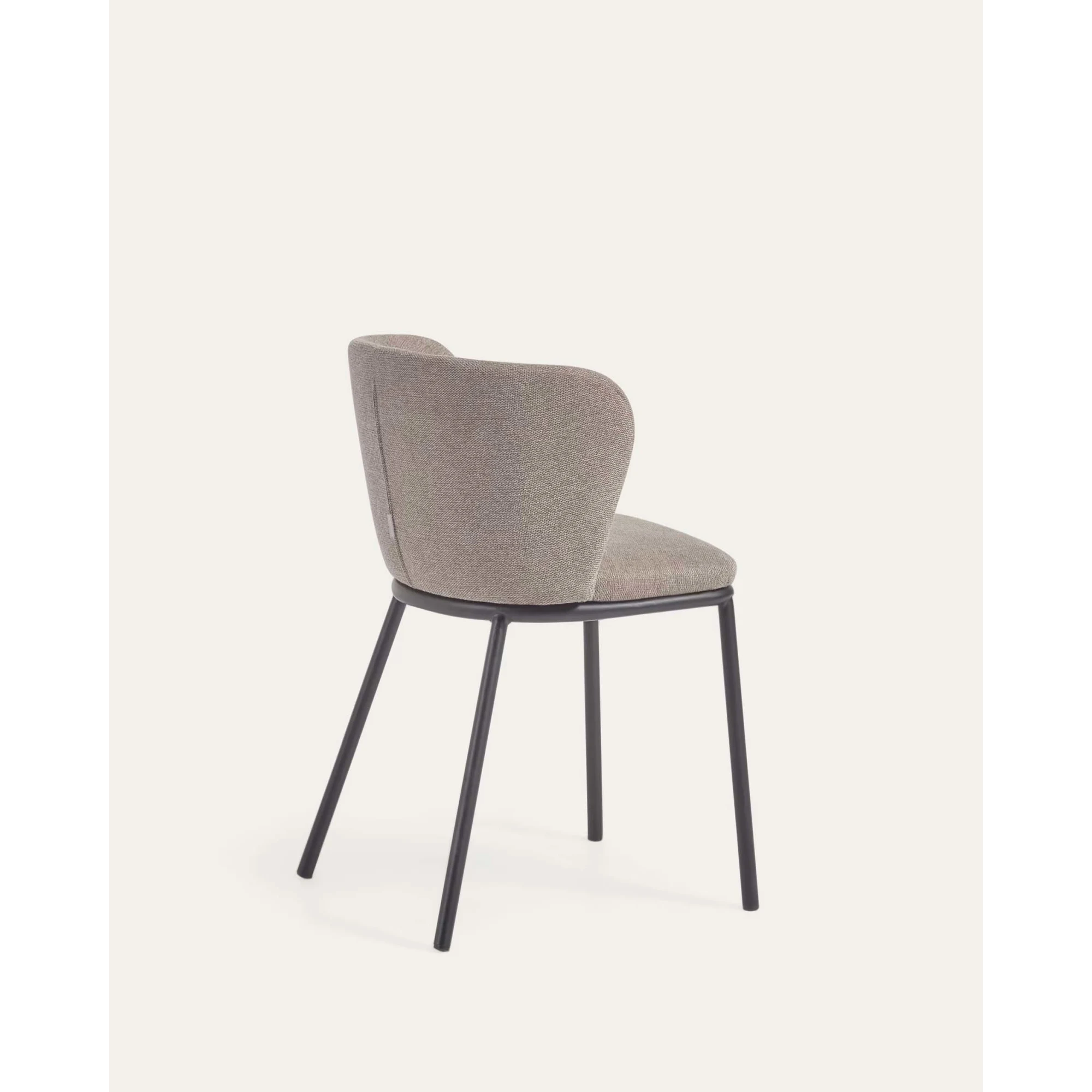 Kave Home Ciselia Chenille Dining Chair, Brown