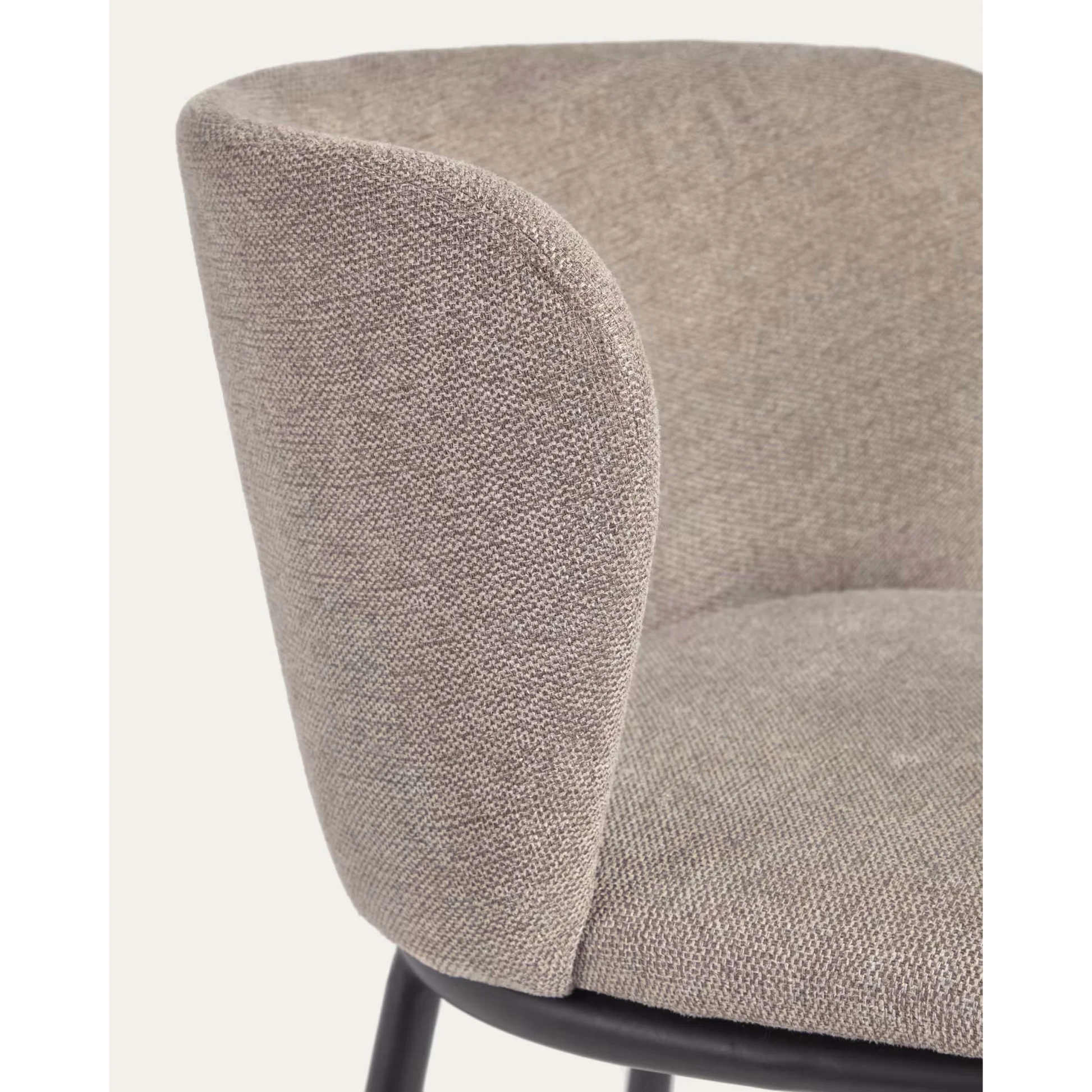 Kave Home Ciselia Chenille Dining Chair, Brown