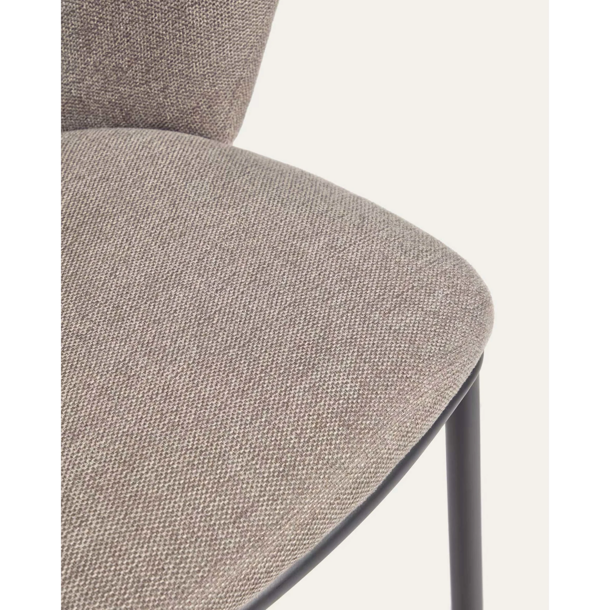 Kave Home Ciselia Chenille Dining Chair, Brown
