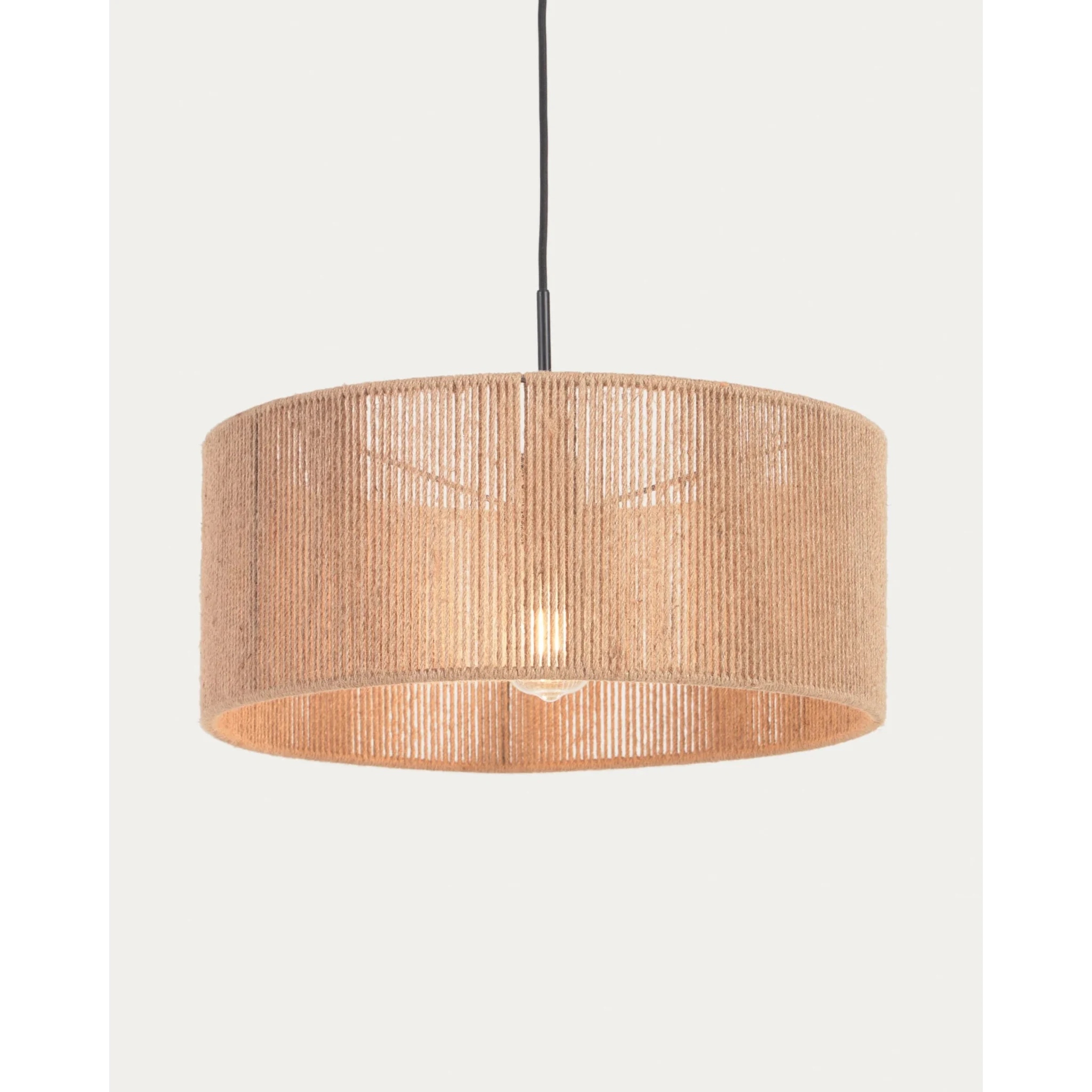 Kave Home Crista Jute Pendant Light Shade, 47x47x20cm