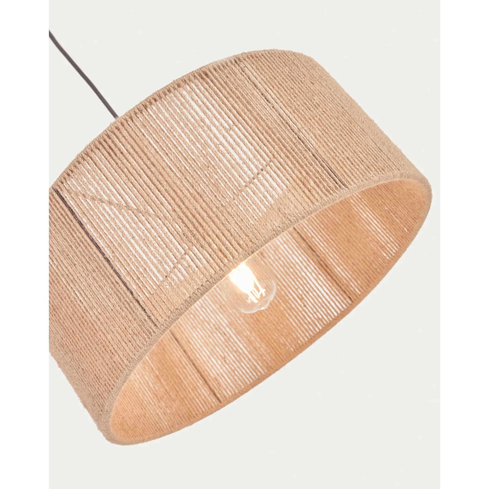Kave Home Crista Jute Pendant Light Shade, 47x47x20cm