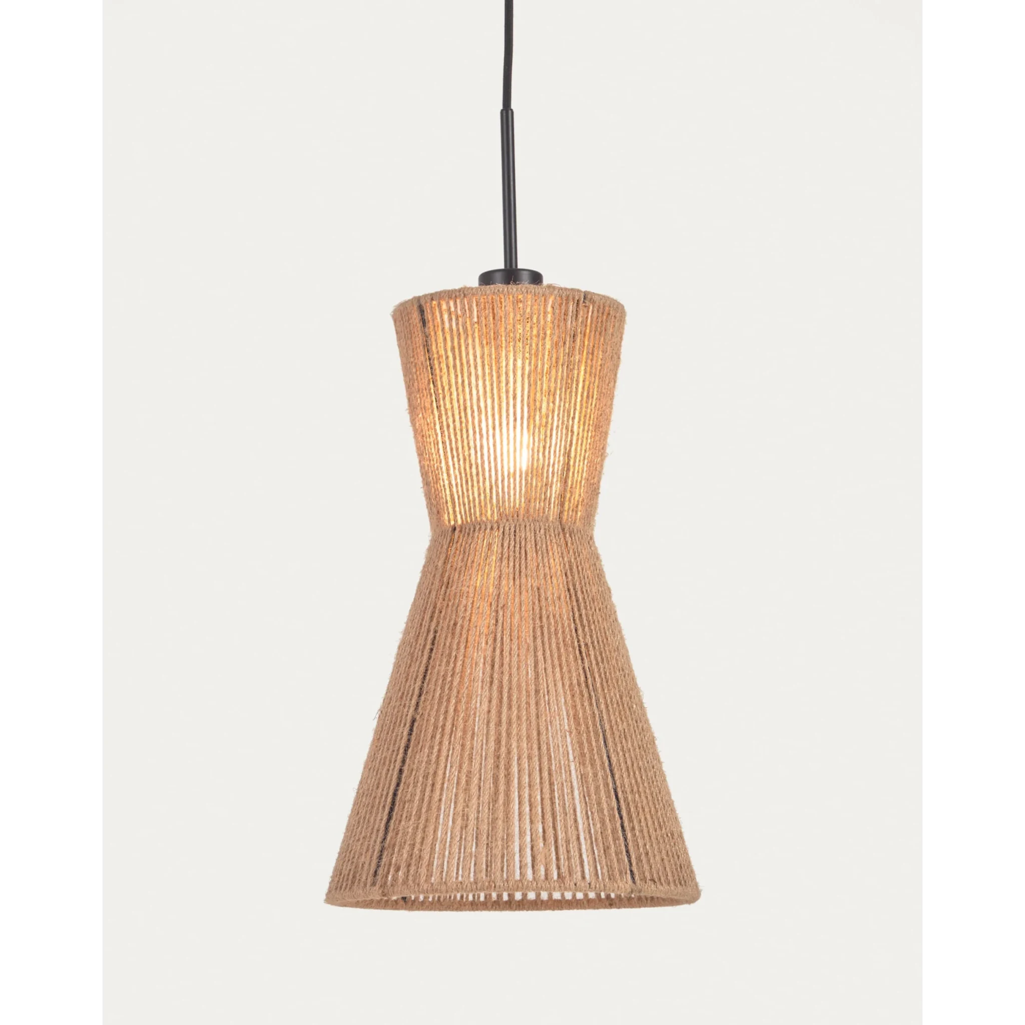 Kave Home Crista Jute Pendant Light Shade, 25x25x41cm