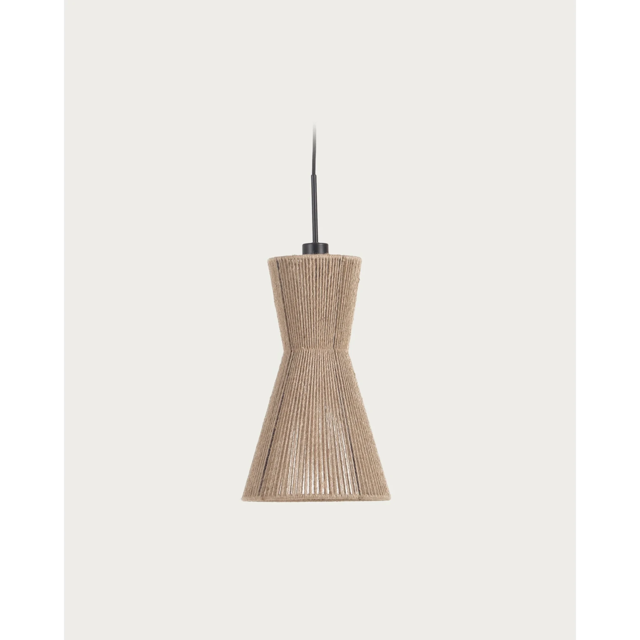 Kave Home Crista Jute Pendant Light Shade, 25x25x41cm