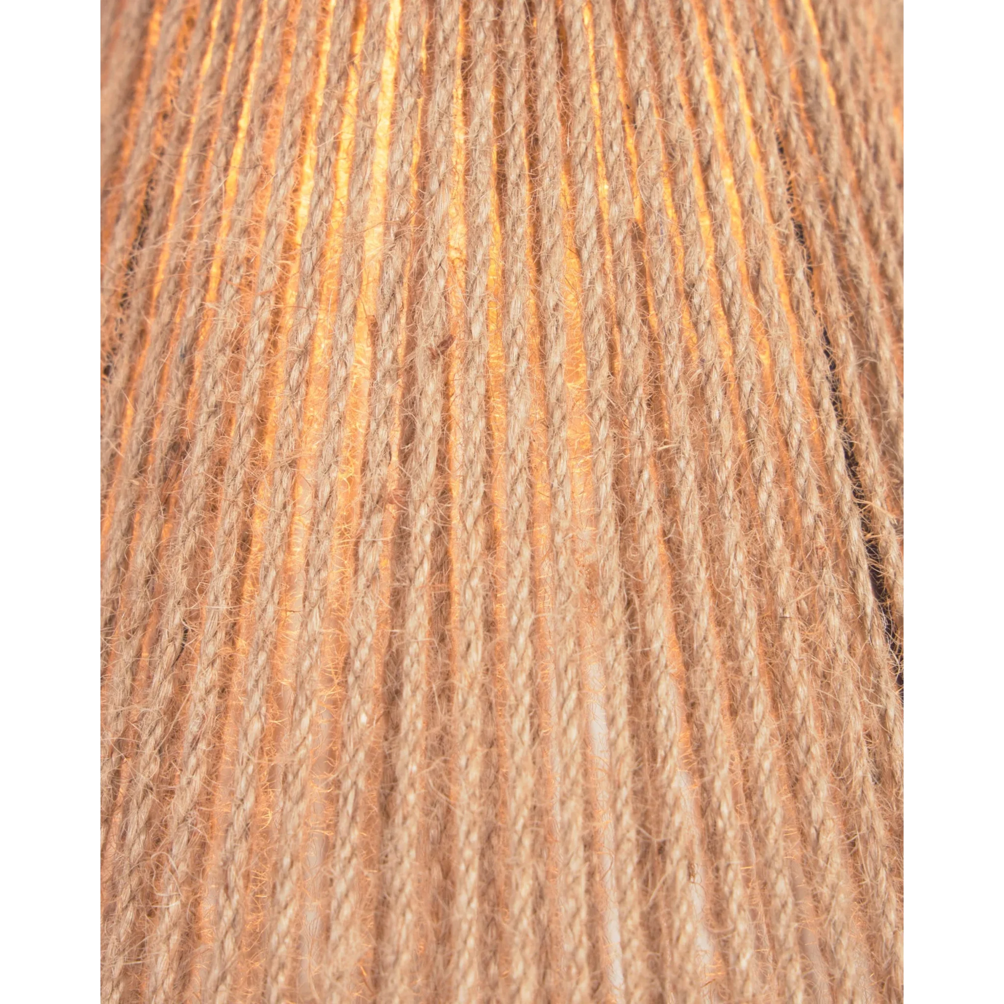 Kave Home Crista Jute Pendant Light Shade, 25x25x41cm