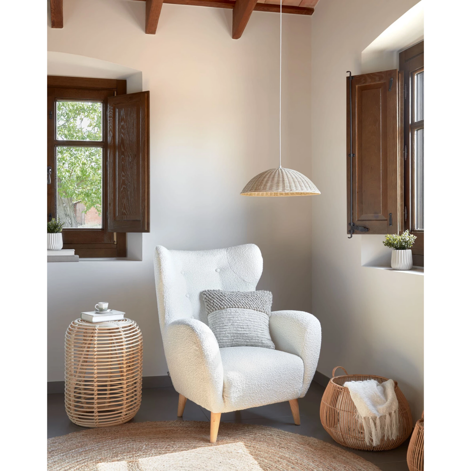 Kave Home Deyarina Rattan Pendant Light