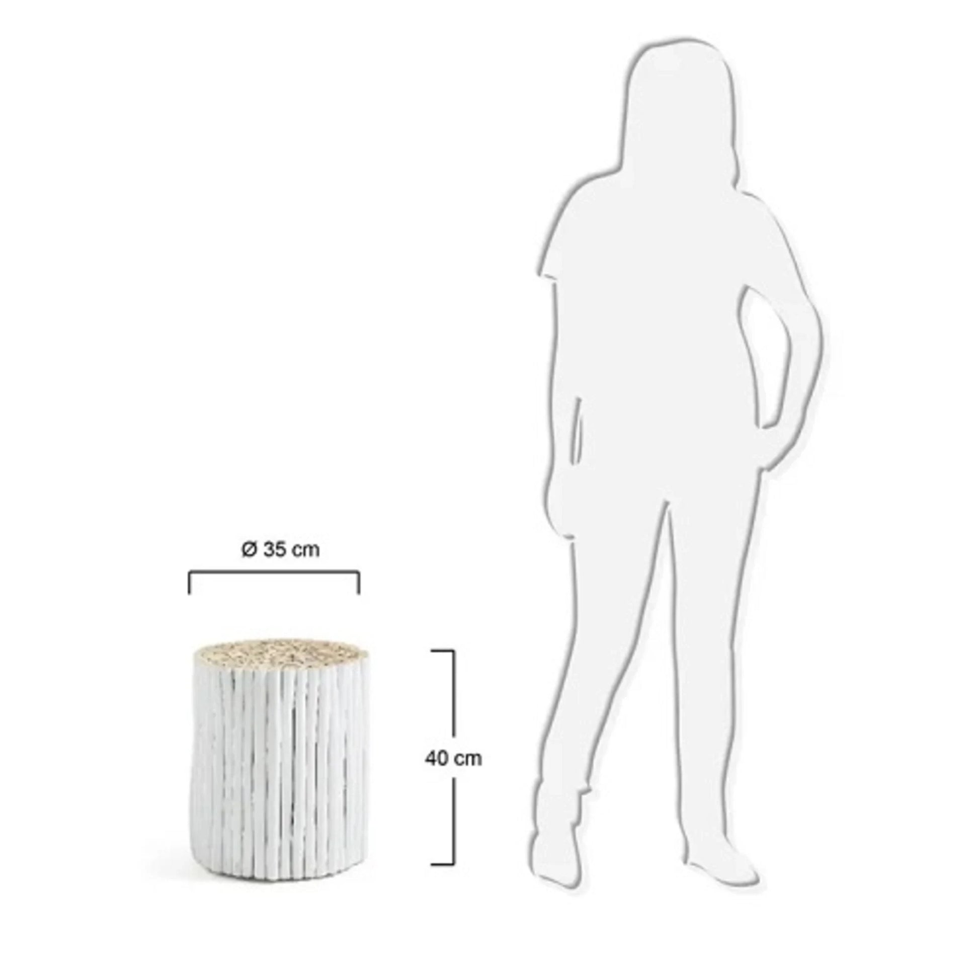 Kave Home Filippo Side Table, White