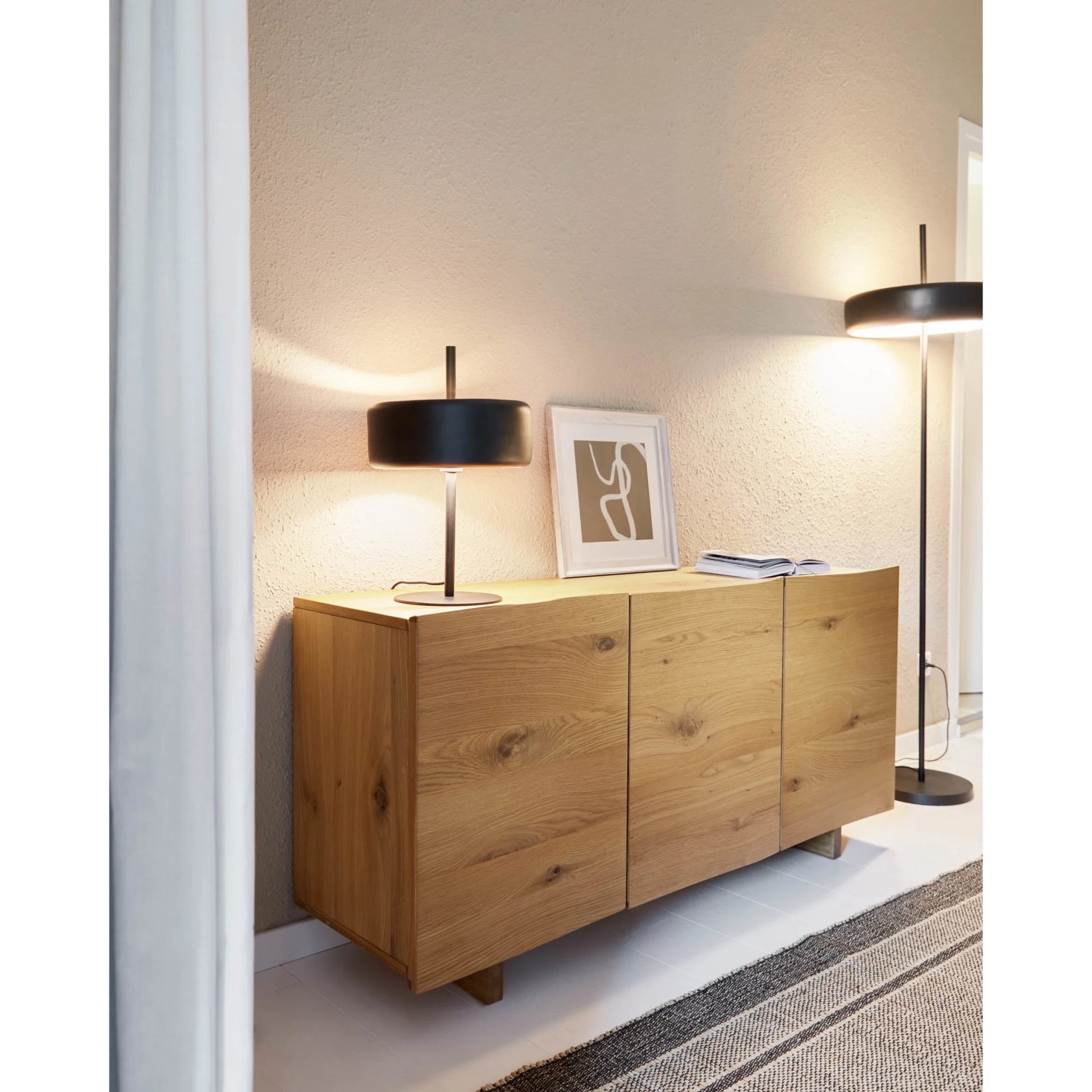Kave Home Francisca Table Lamp with Glass Shade