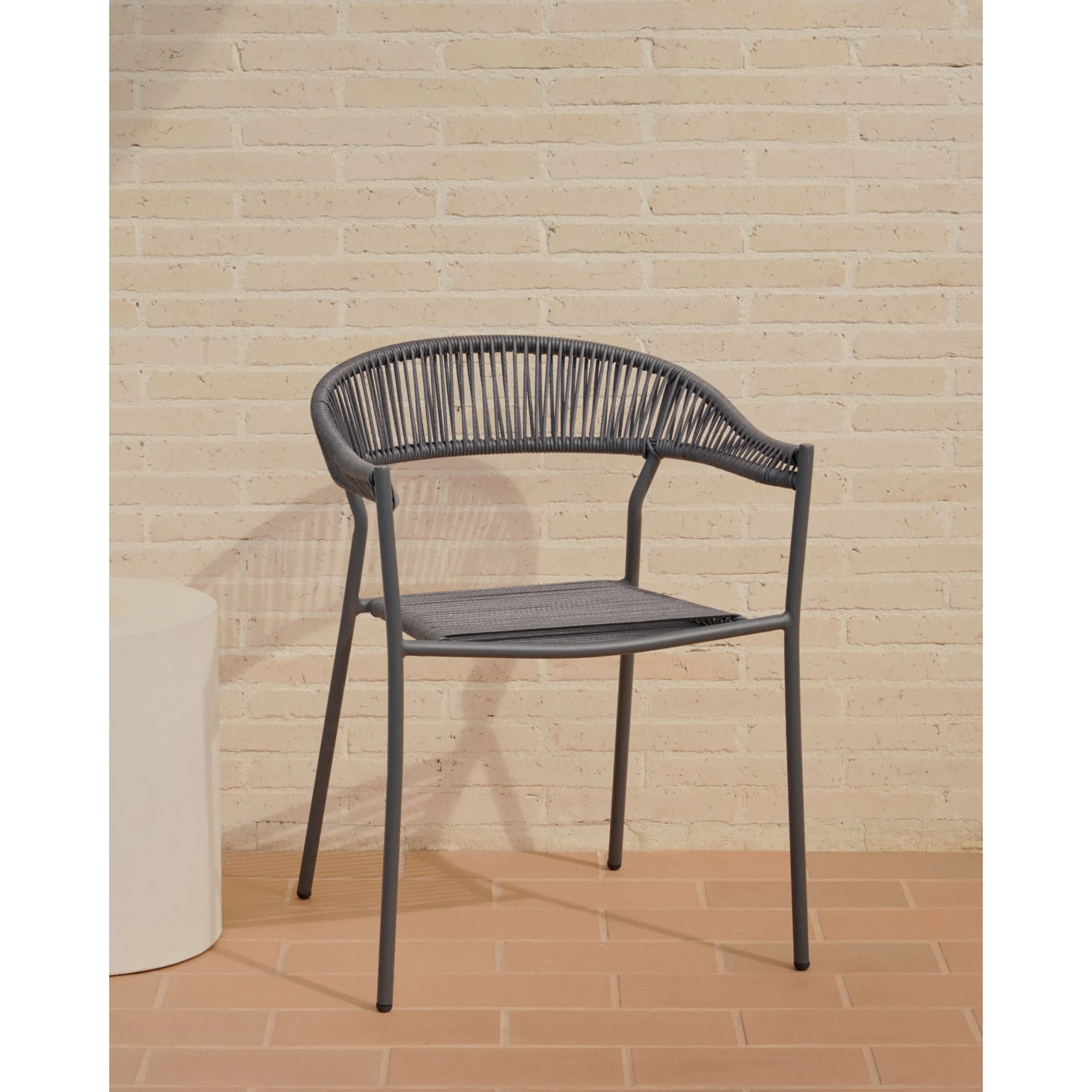 Kave Home Futadera Dining Chair, Grey, Set of 4