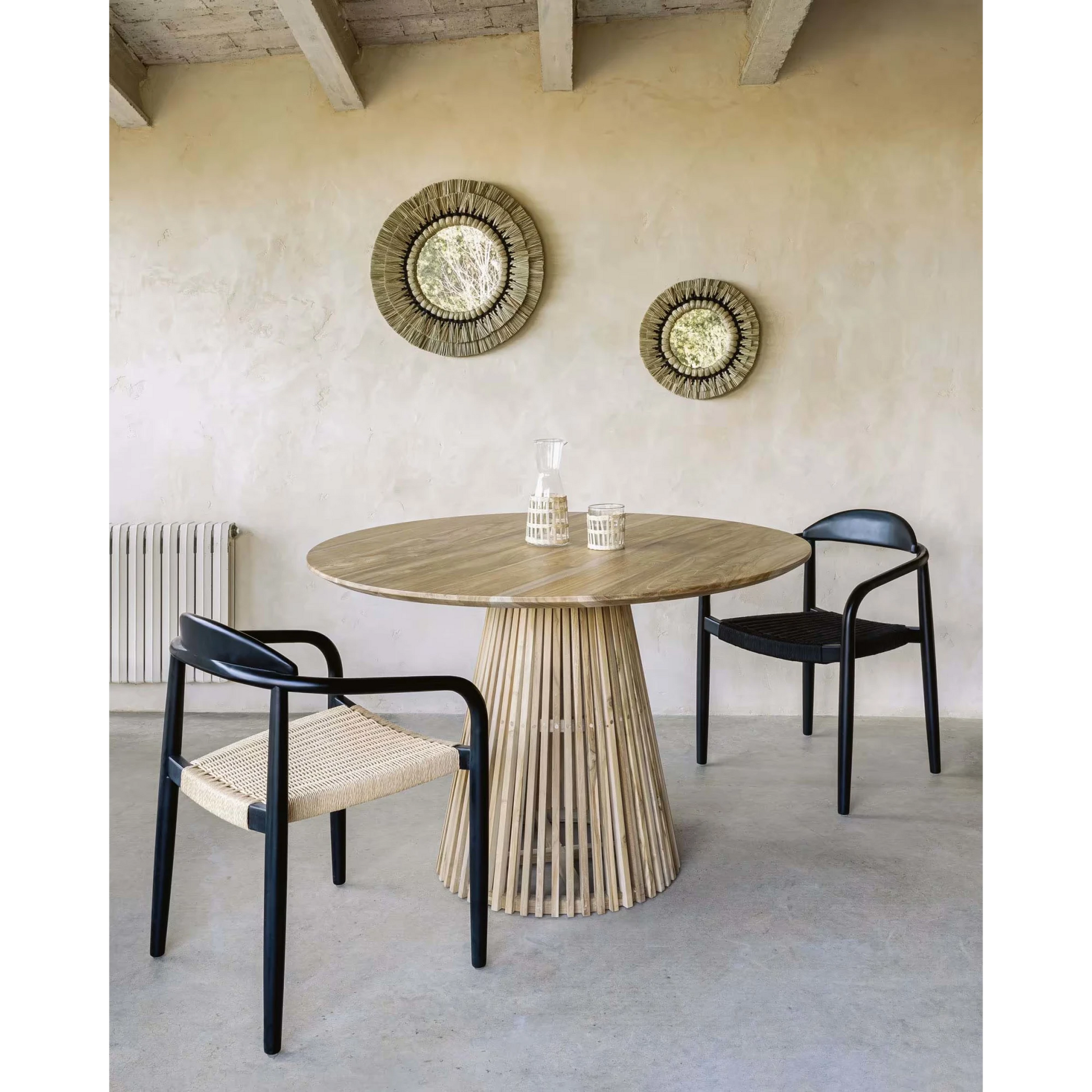 Kave Home Jeanette Solidwood Dining Table, Natural Wood