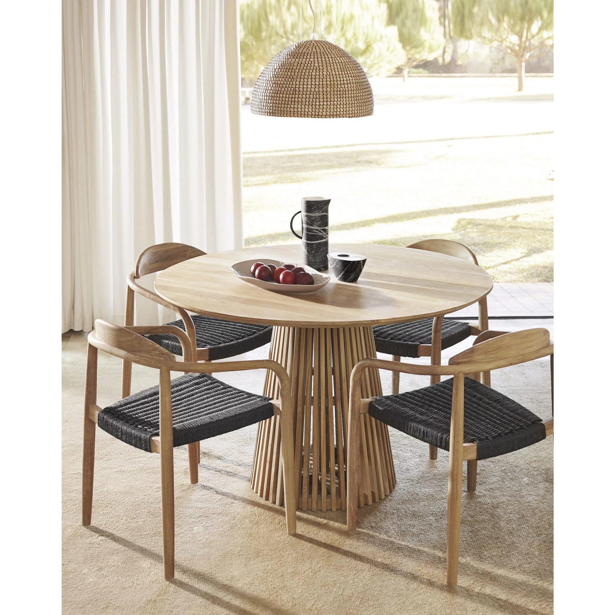 Kave Home Jeanette Solidwood Dining Table, Natural Wood