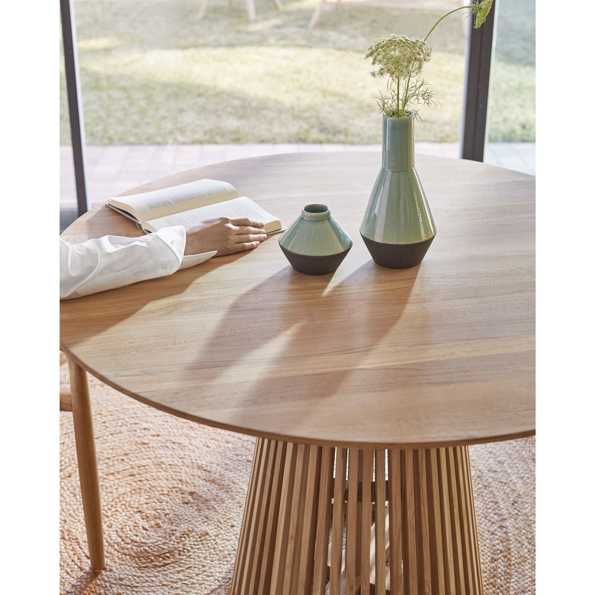 Kave Home Jeanette Solidwood Dining Table, Natural Wood