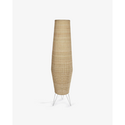 Kave Home Kamaria Rattan Floor Lamp, Tall