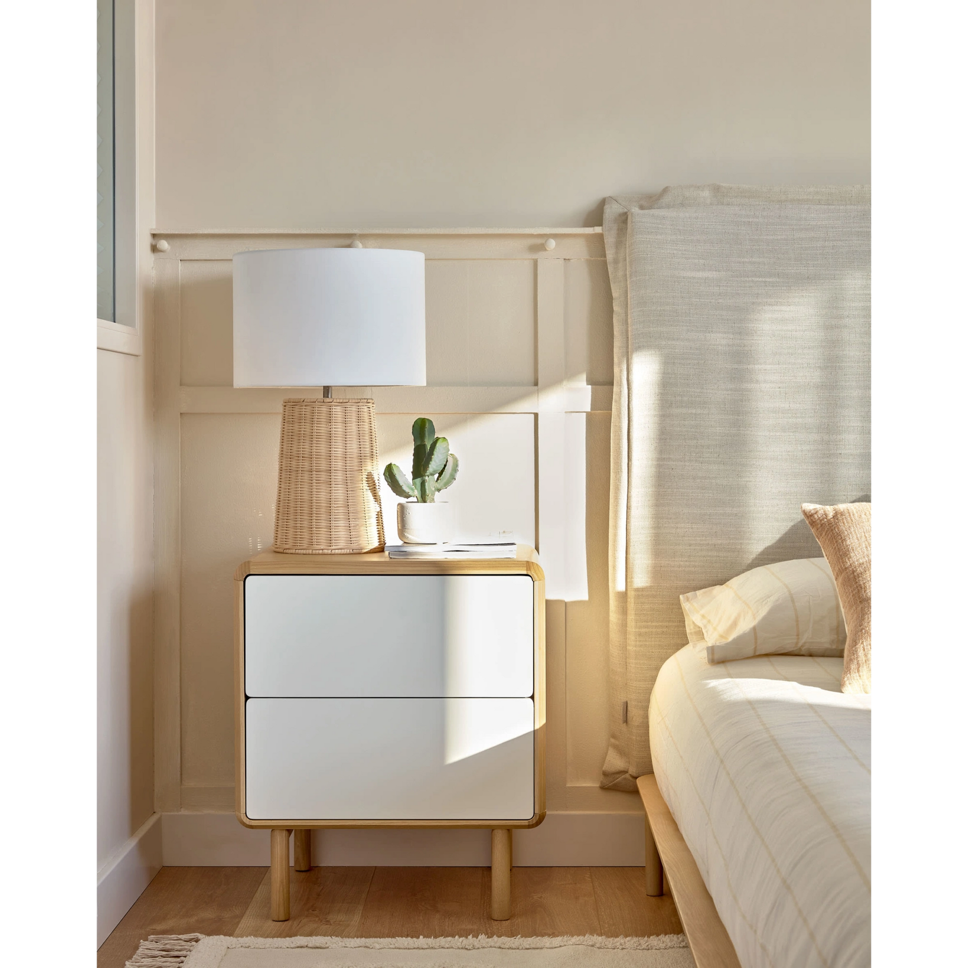 Kave Home Kimjit Table Lamp with Rattan Base