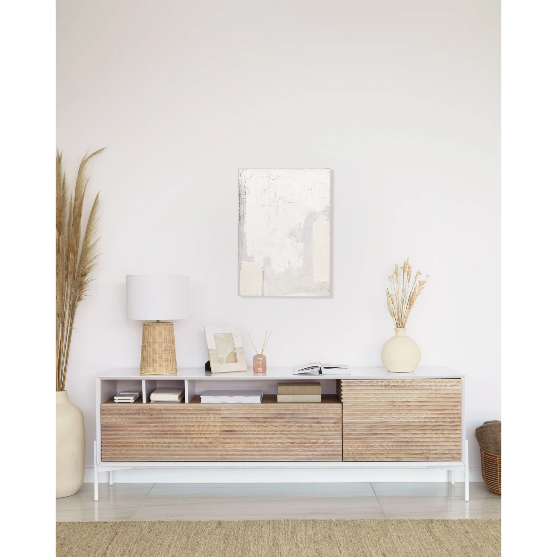 Kave Home Kimjit Table Lamp with Rattan Base