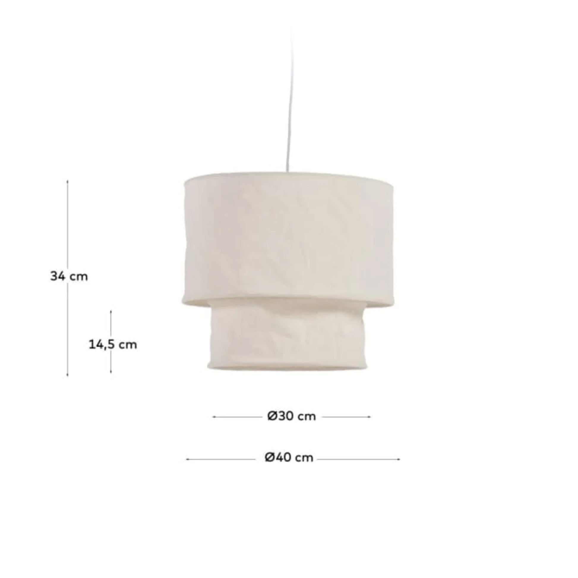 Kave Home Mariela Linen Pendant Light Shade