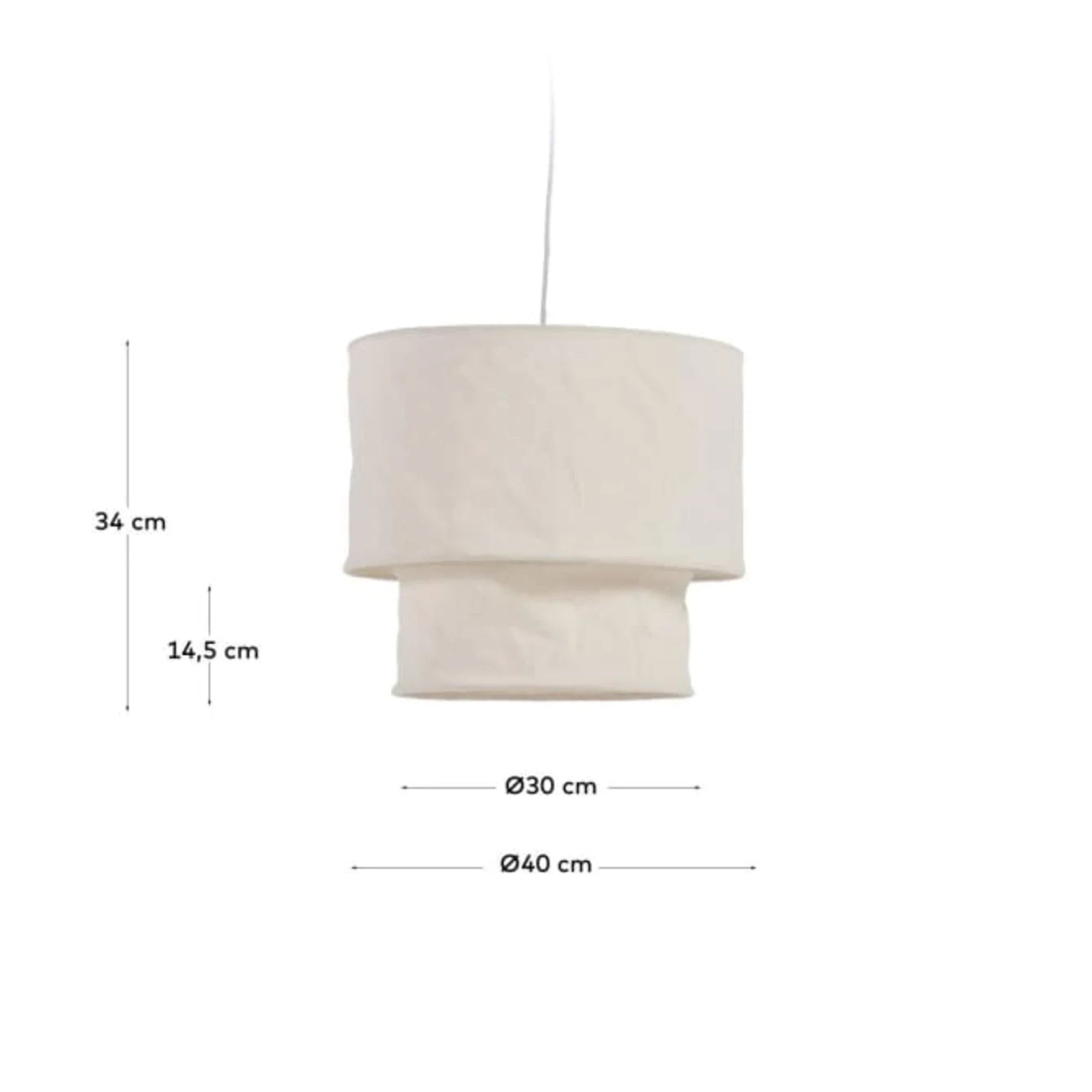 Kave Home Mariela Linen Pendant Light Shade