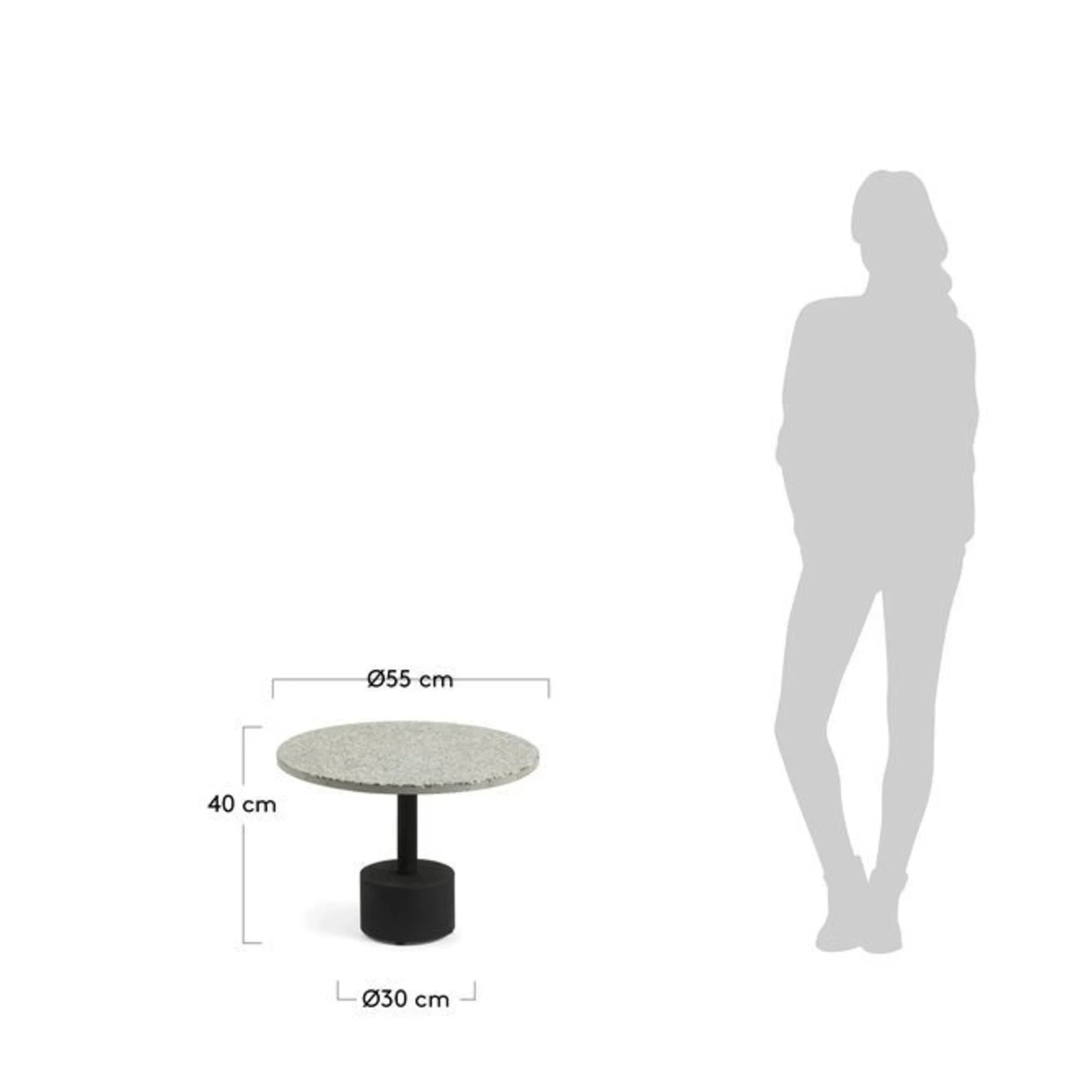 Kave Home Melano side table, Dia55cm