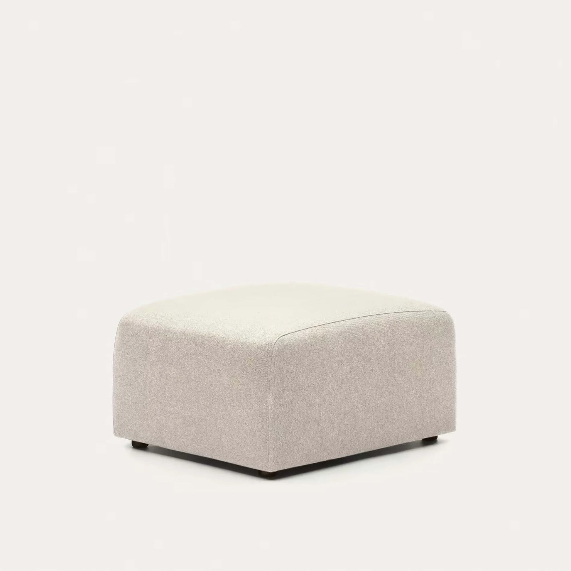 Kave Home Neom Ottoman, Beige, 75x65x40cm